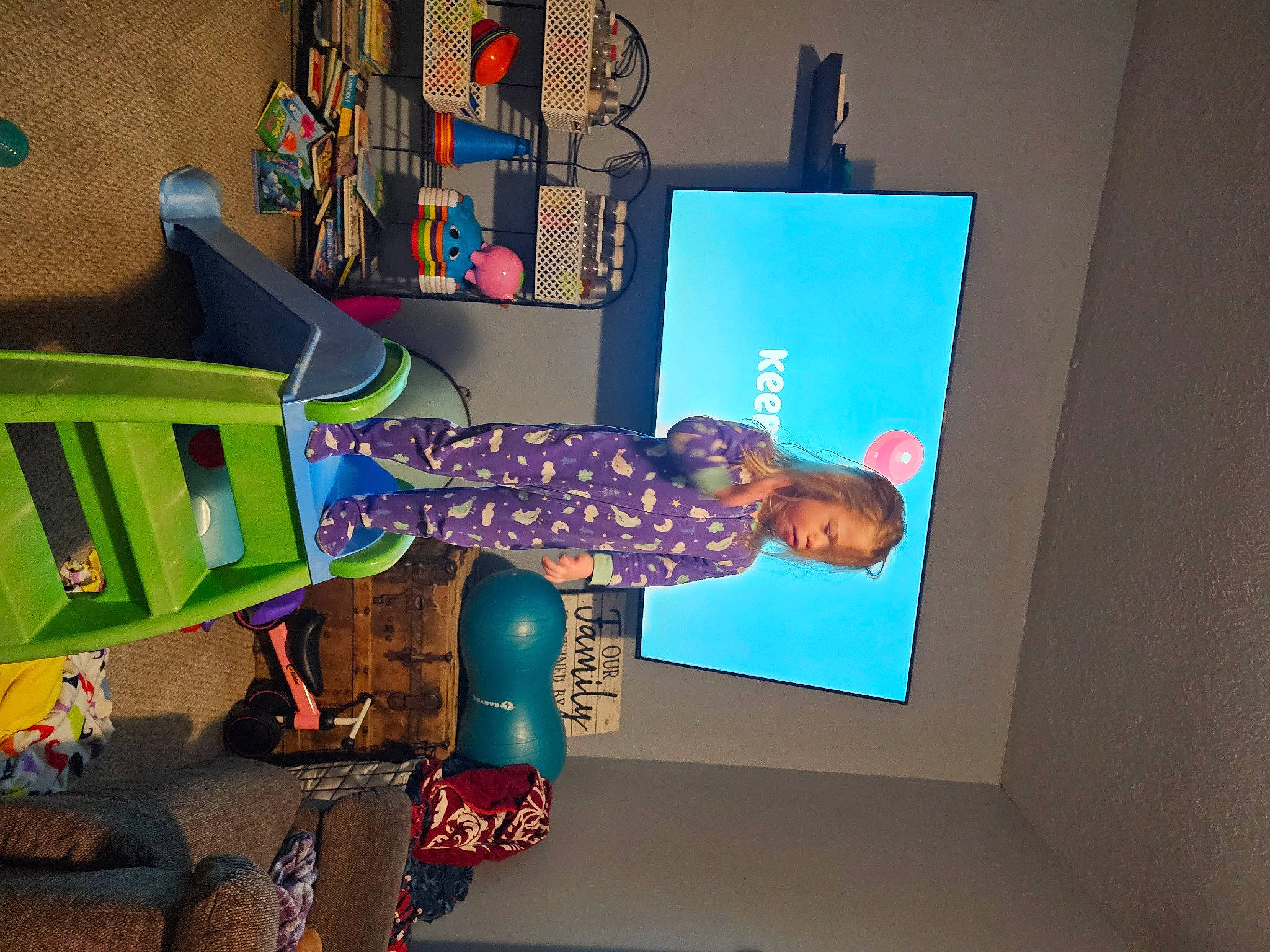 Elliotte joined the competition — help win amazing prizes! art, couch, display_device, event, flat_panel_display, fun, graphic_design, led_backlit_lcd_display, machine, magenta, multimedia, person, room, shelf, shelving, visual_arts