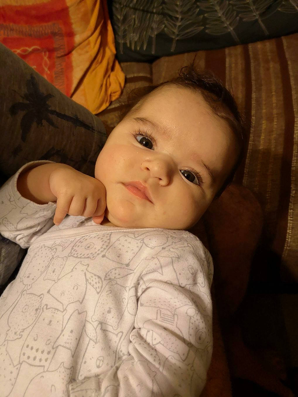 Maëlys a rejoint le concours — aidez-le/la à gagner de superbes lots ! baby, bedtime, cheek, child, eye, eyebrow, face, forehead, head, iris, lip, mouth, nose, person, portrait, portrait_photography, skin, toddler