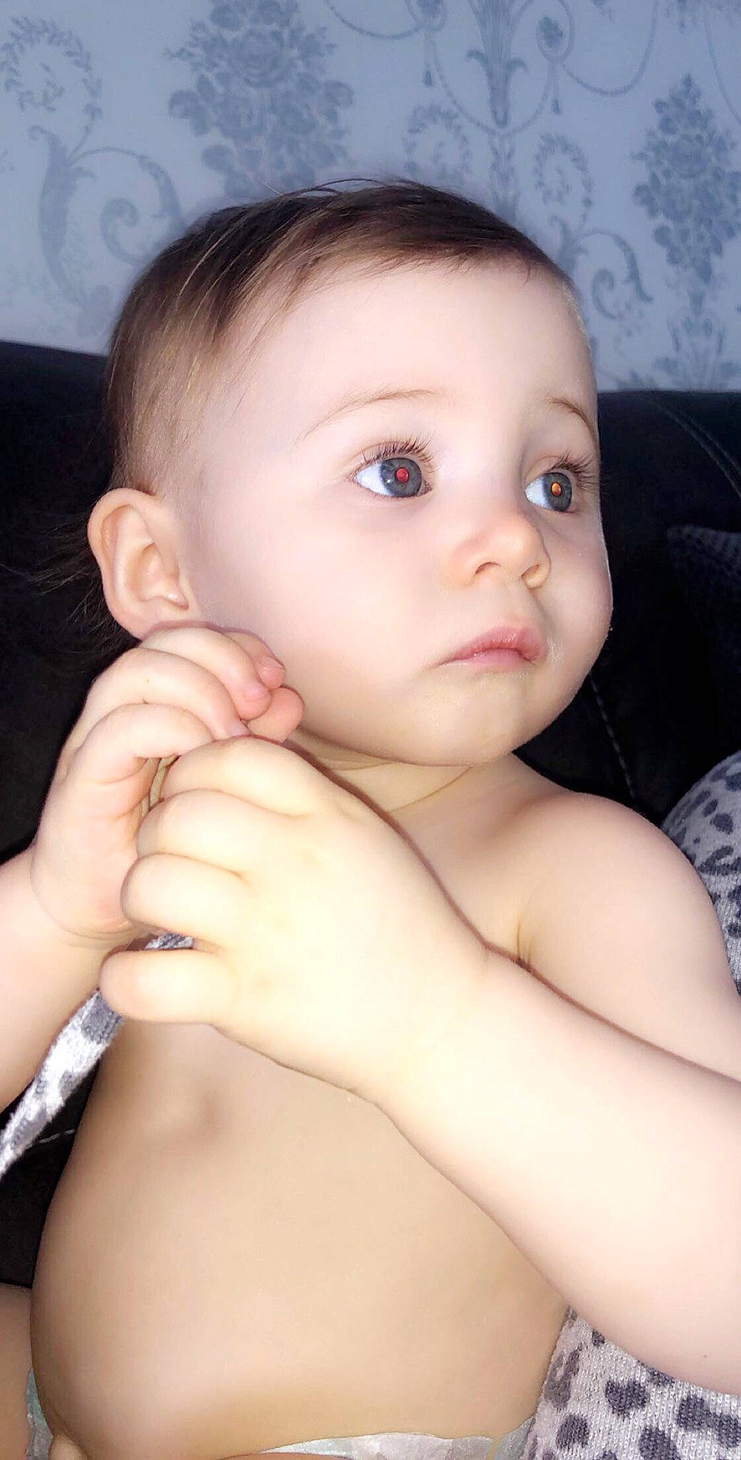 Harlie joined the competition — help win amazing prizes! baby, beauty, cheek, child, chin, ear, eye, eyebrow, face, finger, forehead, hair, hand, head, lip, mouth, neck, nose, person, skin