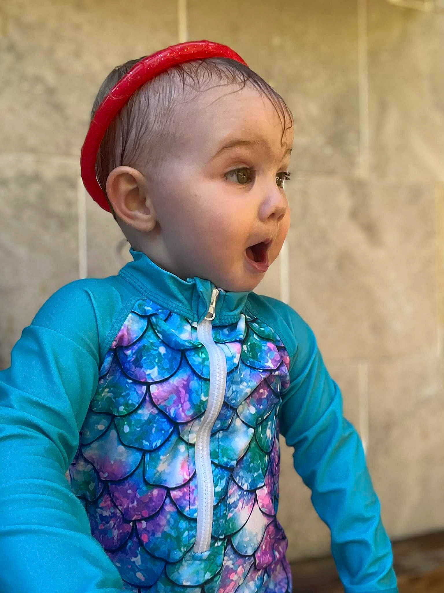 Emmy joined the competition — help win amazing prizes! azure, baby_toddler_clothing, child, electric_blue, eye, facial_expression, fashion_accessory, grass, happy, head, iris, lip, magenta, neck, pattern, person, skin, sleeve, surprise, t_shirt