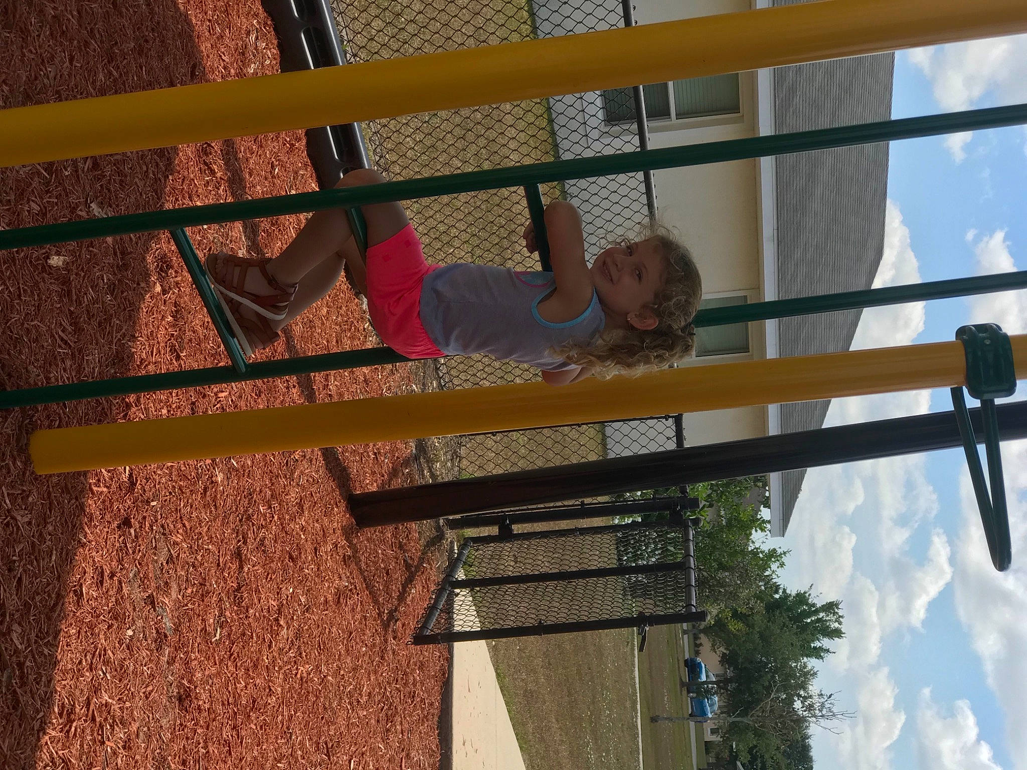 Gabriella joined the competition — help win amazing prizes! building, cloud, daylighting, facade, fun, glass, handrail, hat, joy, leisure, line, metal, person, shade, shorts, sky, symmetry, t_shirt, tints_and_shades, toddler