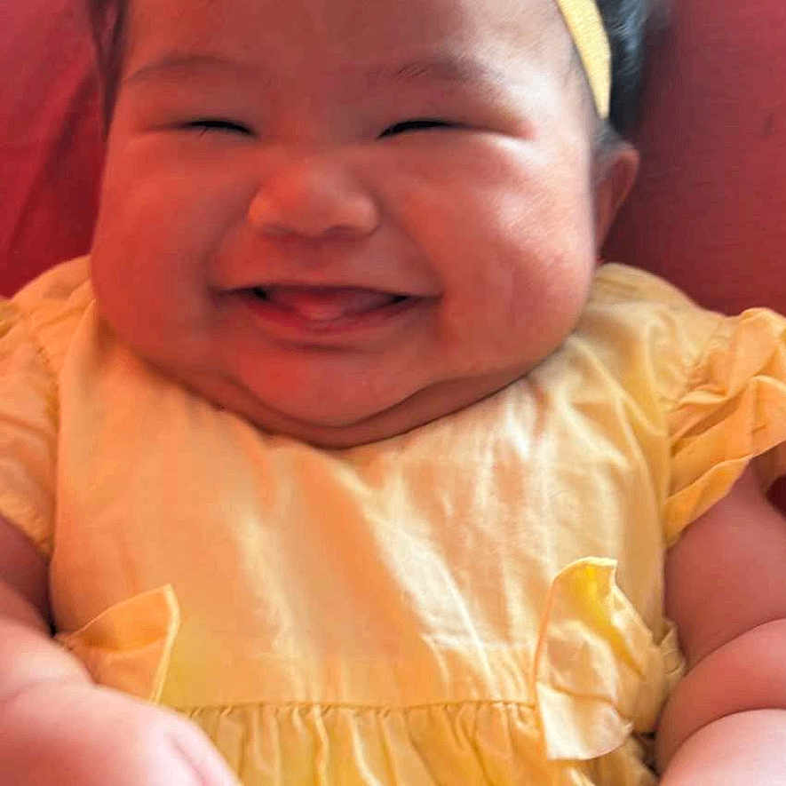 Alexzandrea Blaire is registered to the contest to win money with this photo: accessories, baby, clothing, couch, cushion, dress, face, furniture, glasses, happy, head, homedecor, laughing, newborn, person, photography, portrait, sleeping, smile, t_shirt