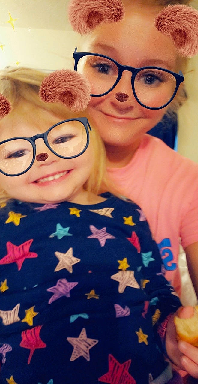 Samantha is registered to the contest to win money with this photo: cheek, child, cool, eye, eyebrow, eyewear, face, forehead, glasses, hair, head, joy, lip, nose, person, personal_protective_equipment, selfie, skin, smile, sunglasses