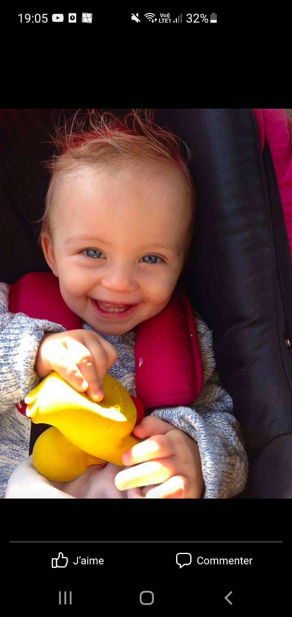 Amanda a rejoint le concours — aidez-le/la à gagner de superbes lots ! arm, baby, cheek, doll, dress, finger, gesture, hand, happy, head, iris, joy, lip, mouth, nail, nose, person, skin, smile, thumb