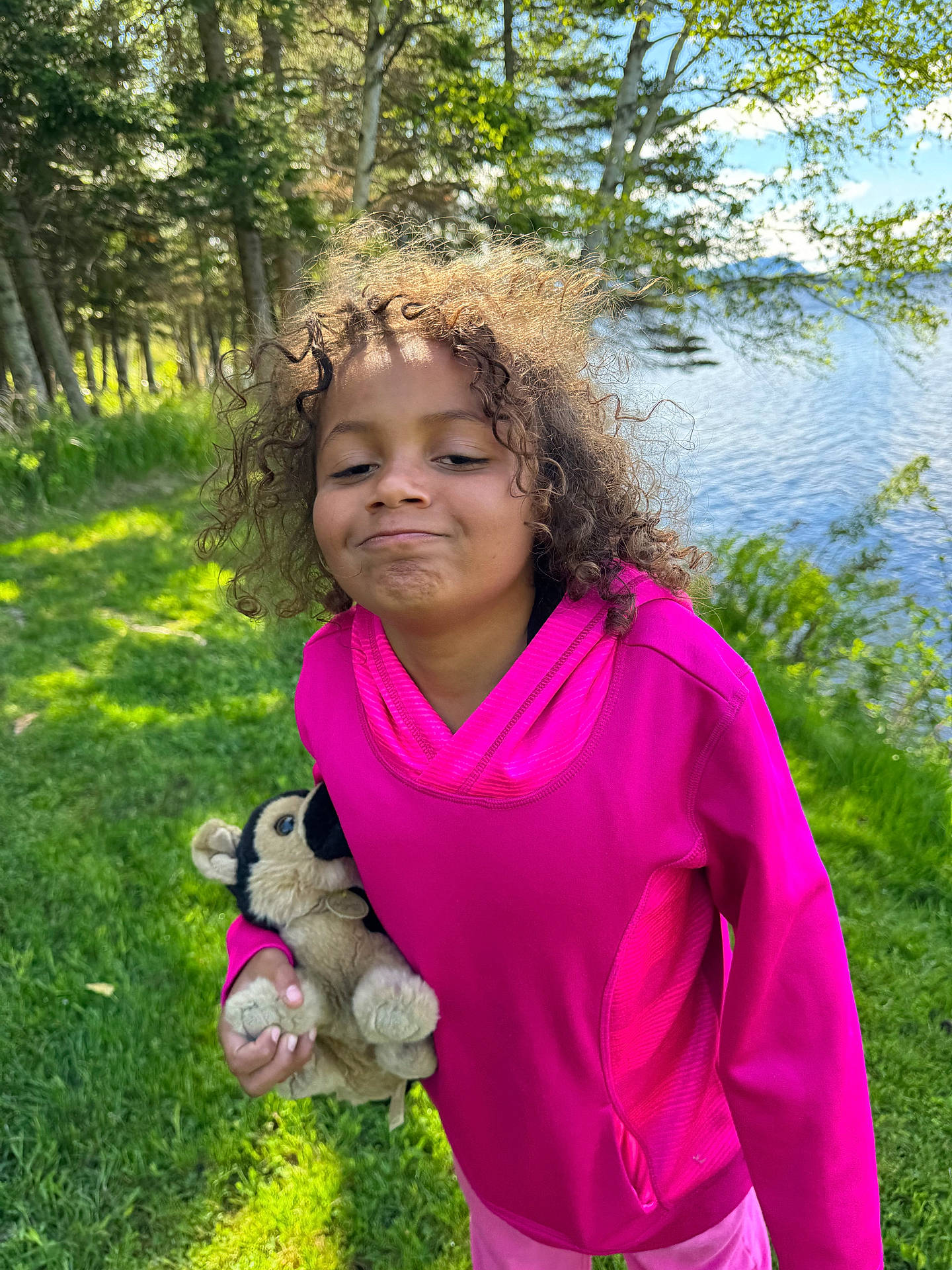 Lilyannah joined the competition — help win amazing prizes! child, face, female, girl, grass, green, head, lake, land, nature, outdoors, park, person, photography, plant, portrait, tree, vegetation, water, woodland