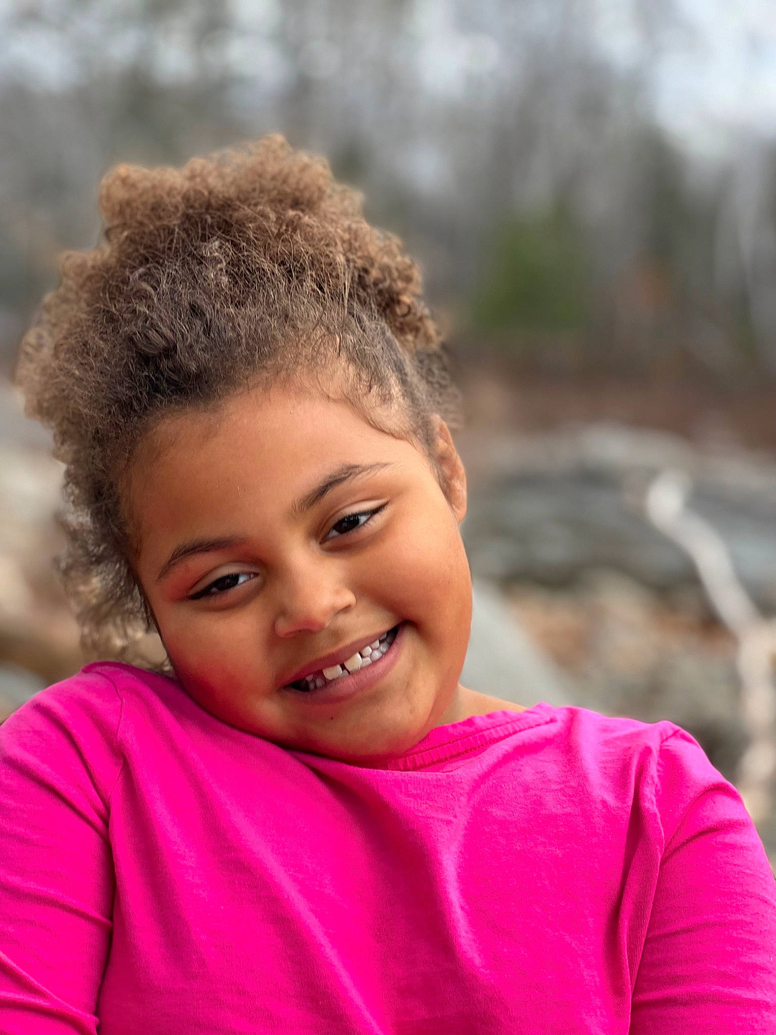 Bel-rose is registered to the contest to win money with this photo: beauty, eye, eyebrow, face, flash_photography, forehead, fun, grass, happy, head, joy, leisure, lip, long_hair, neck, nose, people_in_nature, person, shoulder, skin