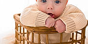 Nathan is registered to the contest to win money with this photo: baby, basket, bed, blanket, bodypart, clothing, crib, face, finger, furniture, hand, head, infantbed, knitwear, newborn, person, photography, portrait, sitting, sweater
