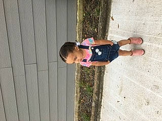 Tatum joined the competition — help win amazing prizes! arm, child, person