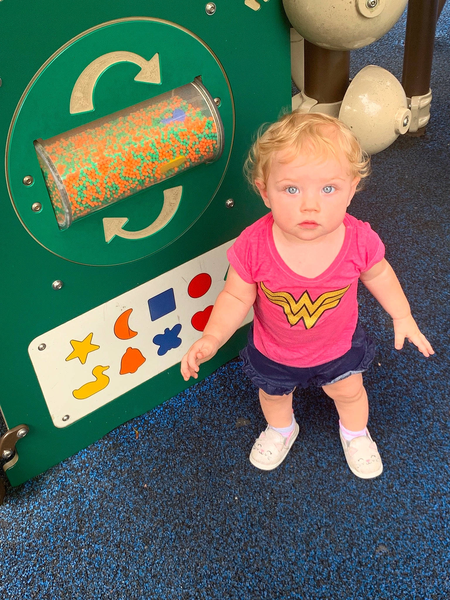 Deborah is registered to the contest to win money with this photo: child, fun, person, play, playground, t_shirt, toddler, toy