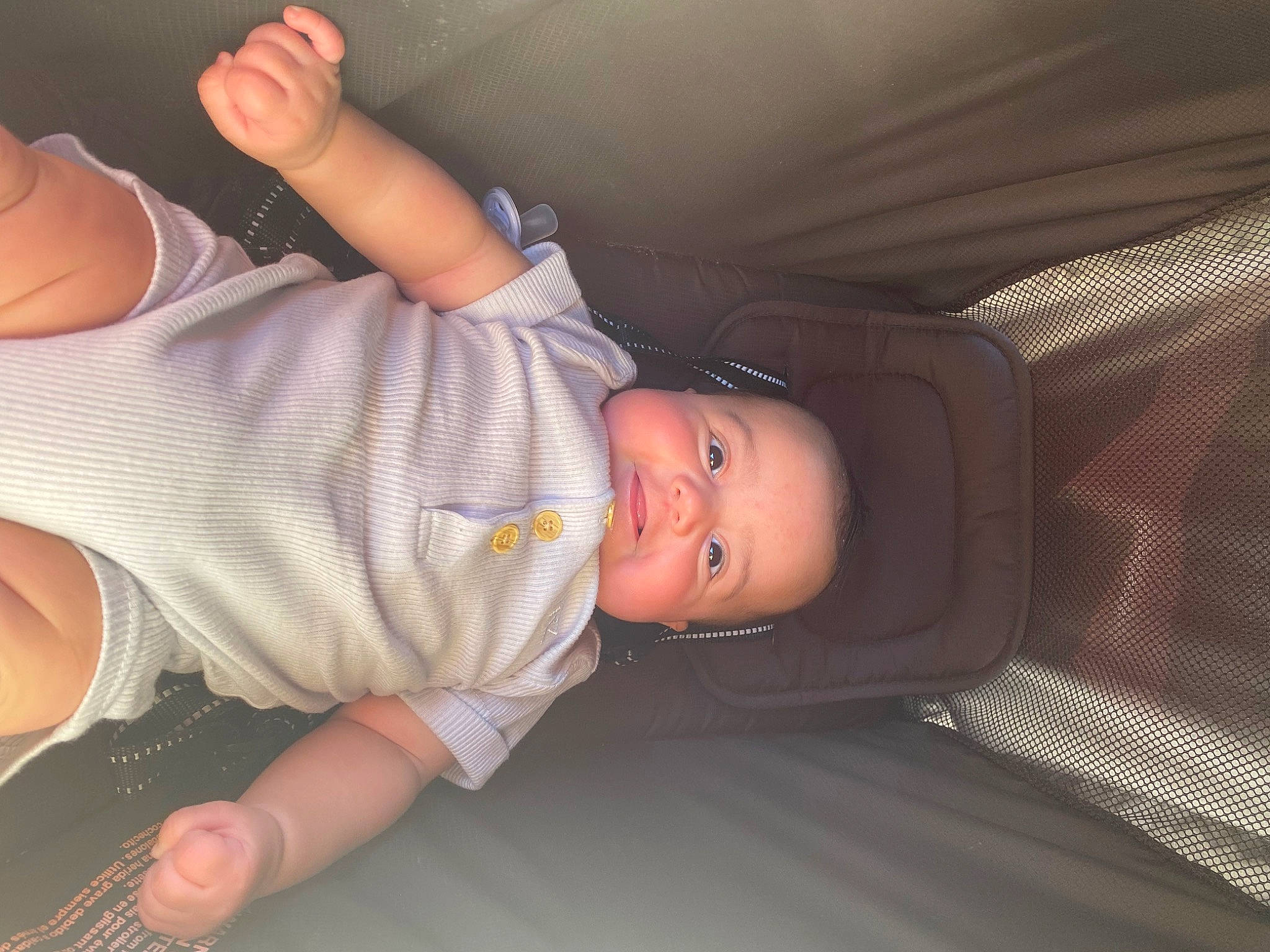 Cason is registered to the contest to win money with this photo: baby, baby_toddler_clothing, cheek, comfort, elbow, finger, fun, gesture, human_body, joint, knee, leg, mouth, nose, person, skin, sleeve, thigh, thumb, toddler