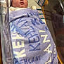 newborn, baby, sleeping, blanket, hat, bow, hospital, bassinet, sleep, infant, striped, cozy, resting, cute, child, swaddled, bed, comfort, soft, peaceful