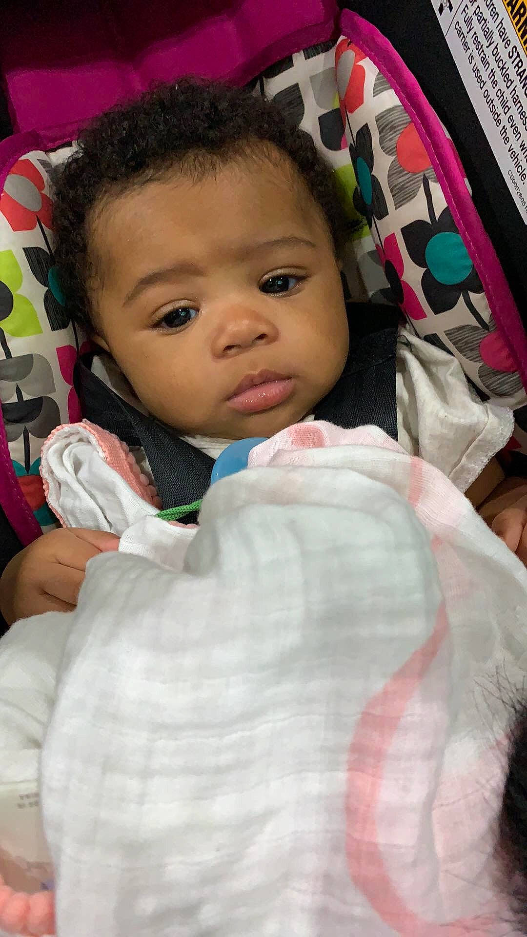 Maleah joined the competition — help win amazing prizes! baby, baby_products, beauty, cheek, child, eye, face, lip, nose, person, pink, skin, toddler