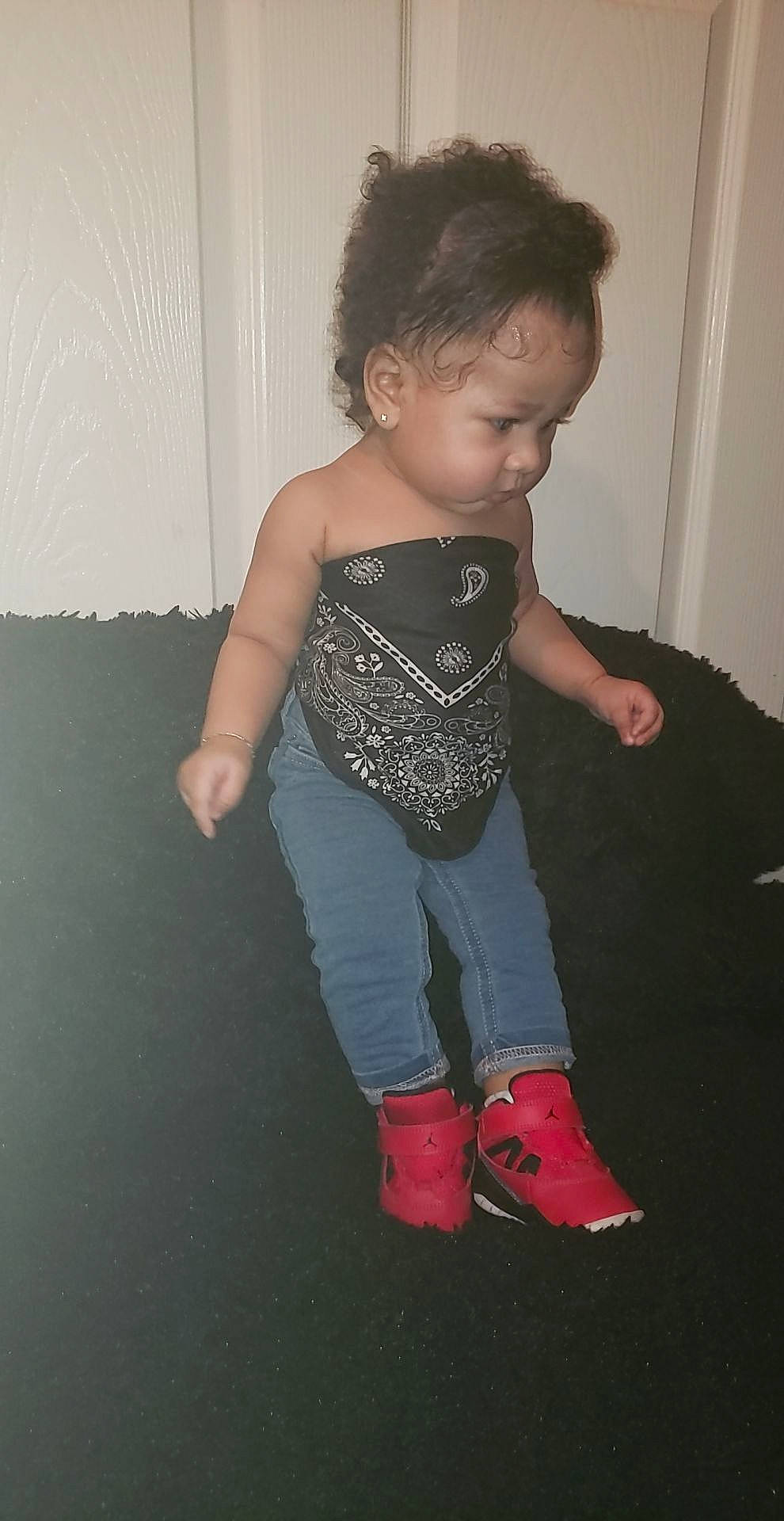 Jayde joined the competition — help win amazing prizes! arm, child, cool, elbow, footwear, fun, joint, knee, leg, person, shoe, shoulder, standing, t_shirt, toddler