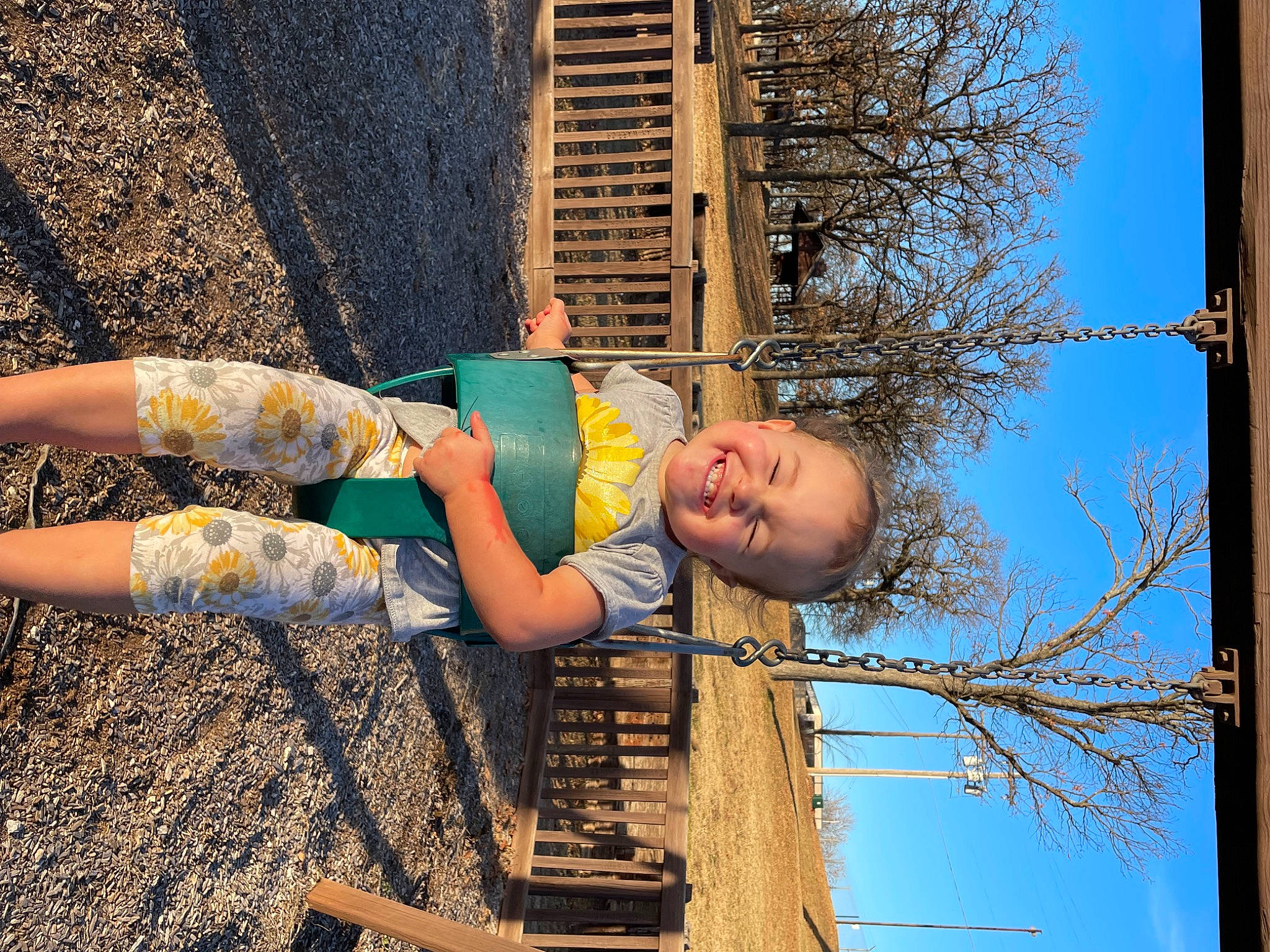 Jaslyn joined the competition — help win amazing prizes! baby, child, city, fun, happy, human_leg, joy, leisure, line, people_in_nature, person, public_space, sky, smile, soil, spring, t_shirt, thigh, toddler, tree