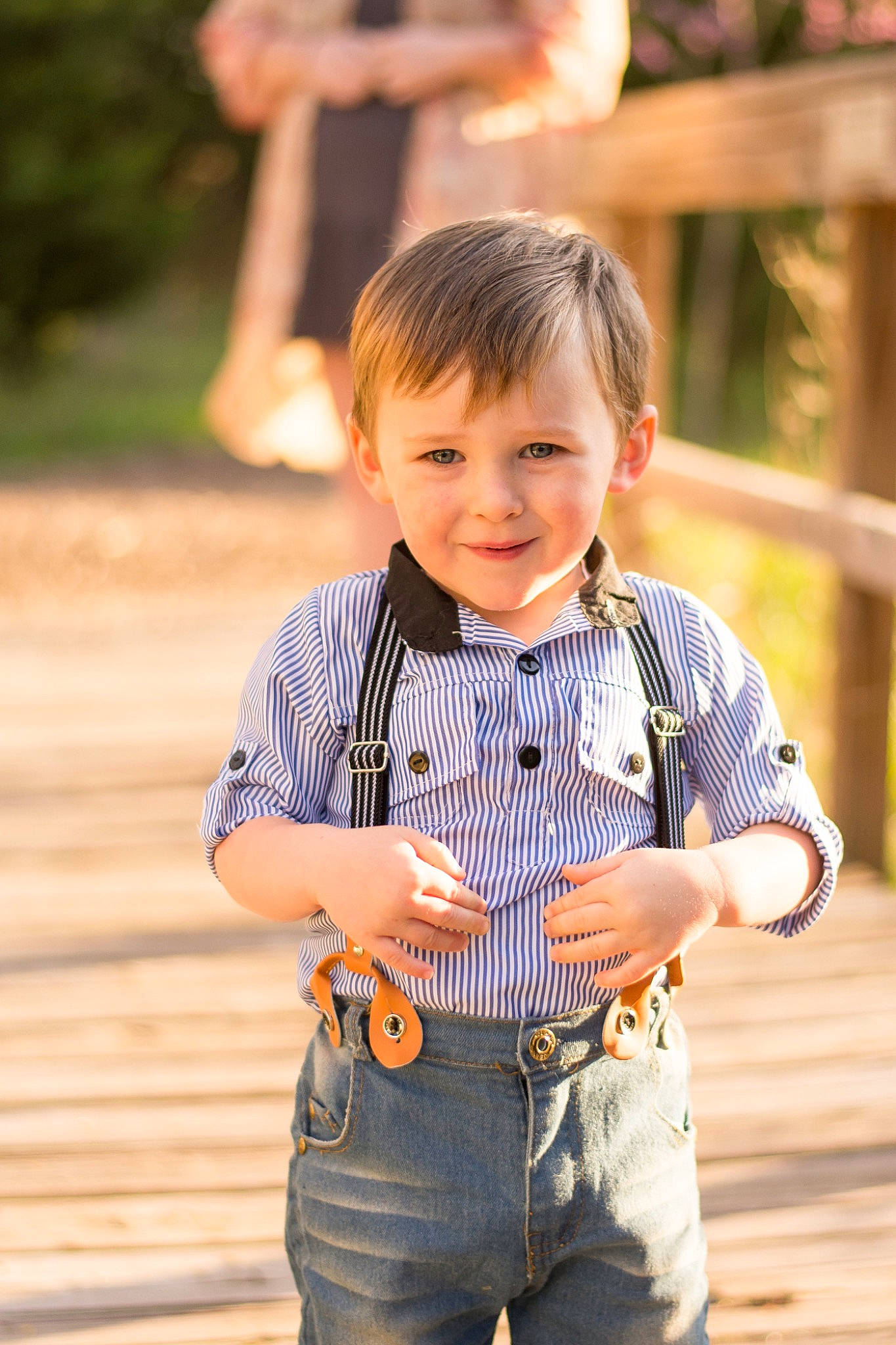 Grayson joined the competition — help win amazing prizes! chin, clothing, denim, eye, flash_photography, fun, grass, happy, head, joy, leisure, people, people_in_nature, person, skin, sleeve, smile, standing, t_shirt, toddler