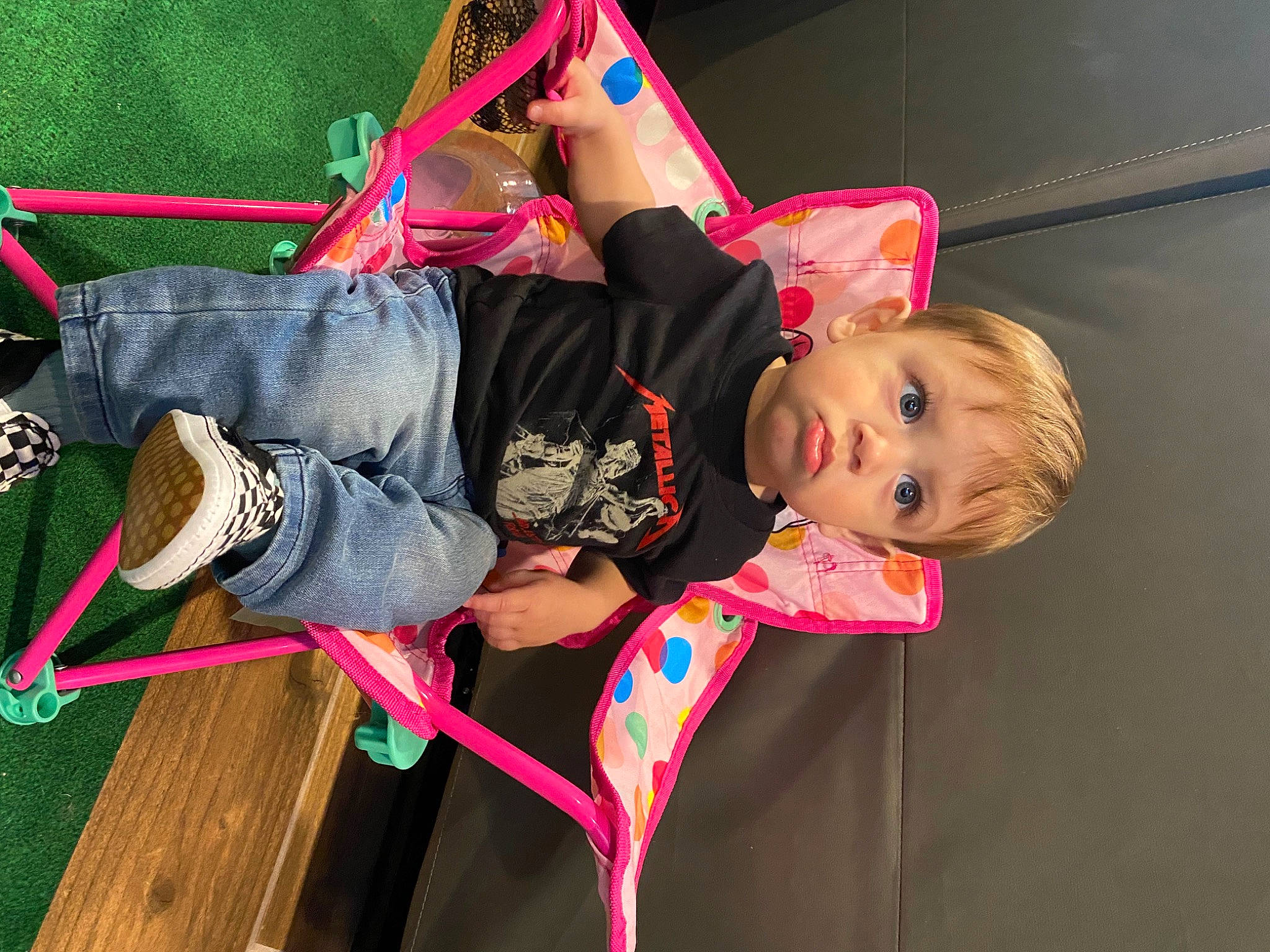 Roman is registered to the contest to win money with this photo: child, entertainment, event, fun, happy, leisure, magenta, person, pink, thigh, toddler