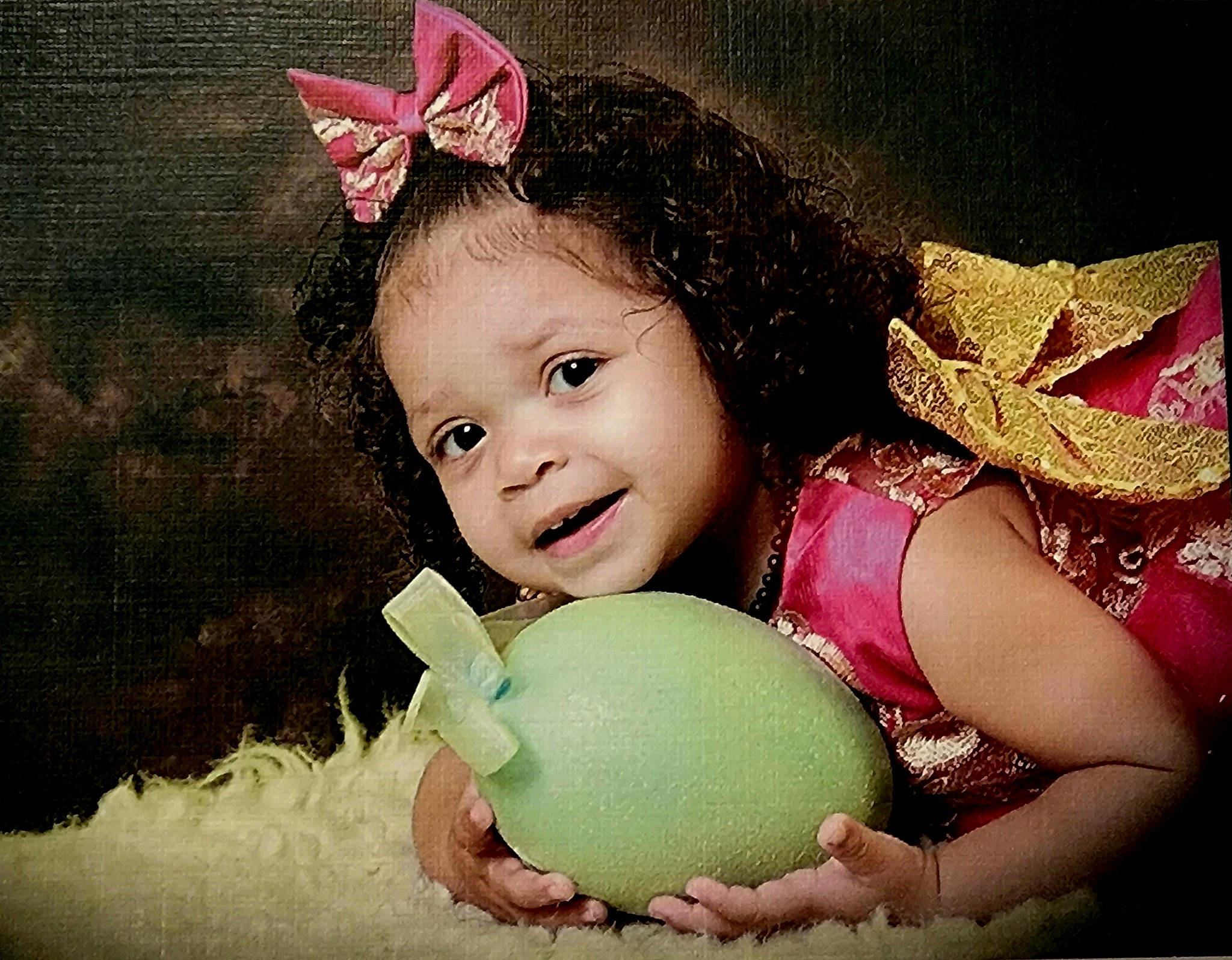 Lyanna joined the competition — help win amazing prizes! arm, baby, baby_toddler_clothing, ball, beauty, chest, child, costume_hat, eye, flash_photography, fun, hand, happy, head, headpiece, magenta, people_in_nature, person, pink, smile