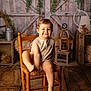 Loïs participe au concours pour gagner de l'argent avec cette photo : child, toddler, smile, chair, wooden_floor, rustic, indoor, plant, greenery, decor, vintage, wooden_chair, baby, portrait, cute, happy, sitting, casual_clothing, face, foot