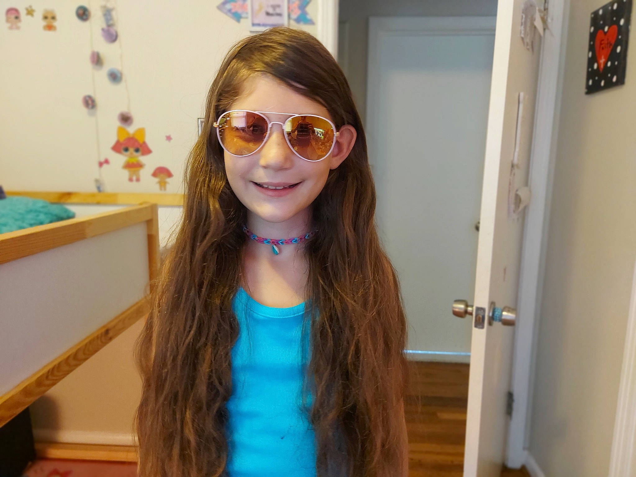 Natasa joined the competition — help win amazing prizes! bangs, beauty, blond, brown_hair, cool, eyewear, face, forehead, glasses, hair, hair_coloring, hairstyle, head, joy, lip, long_hair, person, room, sunglasses, turquoise