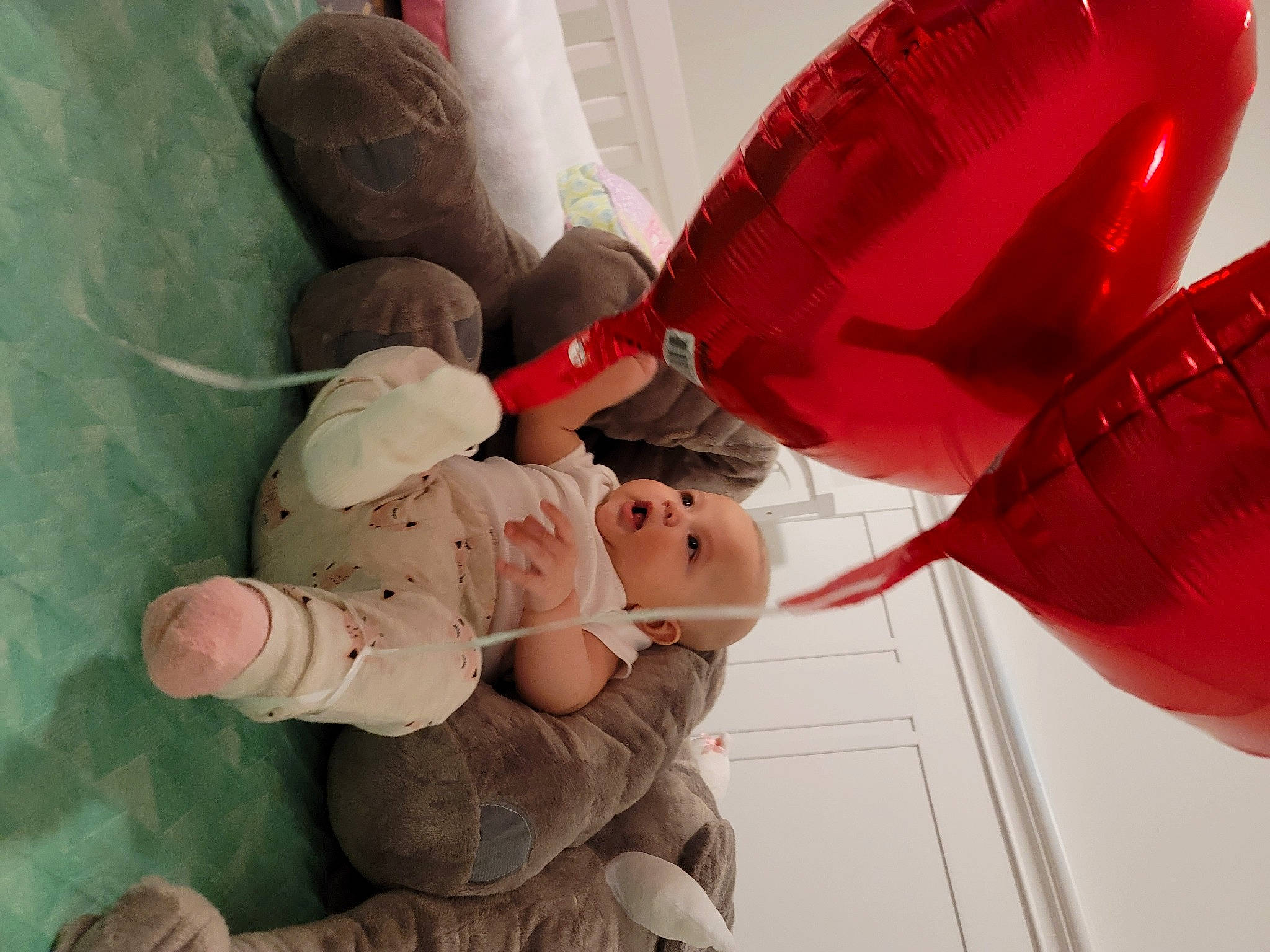 Nicole is registered to the contest to win money with this photo: baby, baby_products, carmine, child, comfort, elbow, event, fashion_accessory, fun, gesture, happy, human_leg, leg, mouth, person, petal, plant, snapshot, textile, toddler