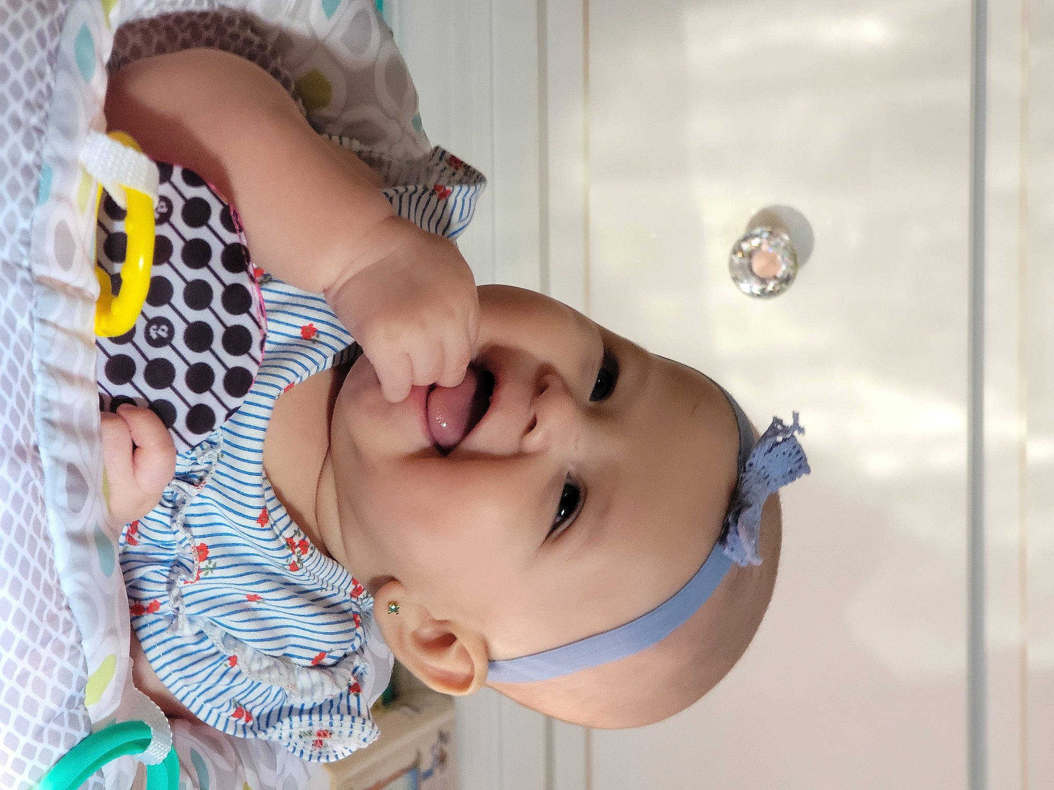 Nicole joined the competition — help win amazing prizes! baby, baby_products, baby_toddler_clothing, cheek, child, eyelash, fashion_accessory, fun, happy, headgear, leisure, lip, mouth, nose, pattern, person, portrait_photography, recreation, skin, smile