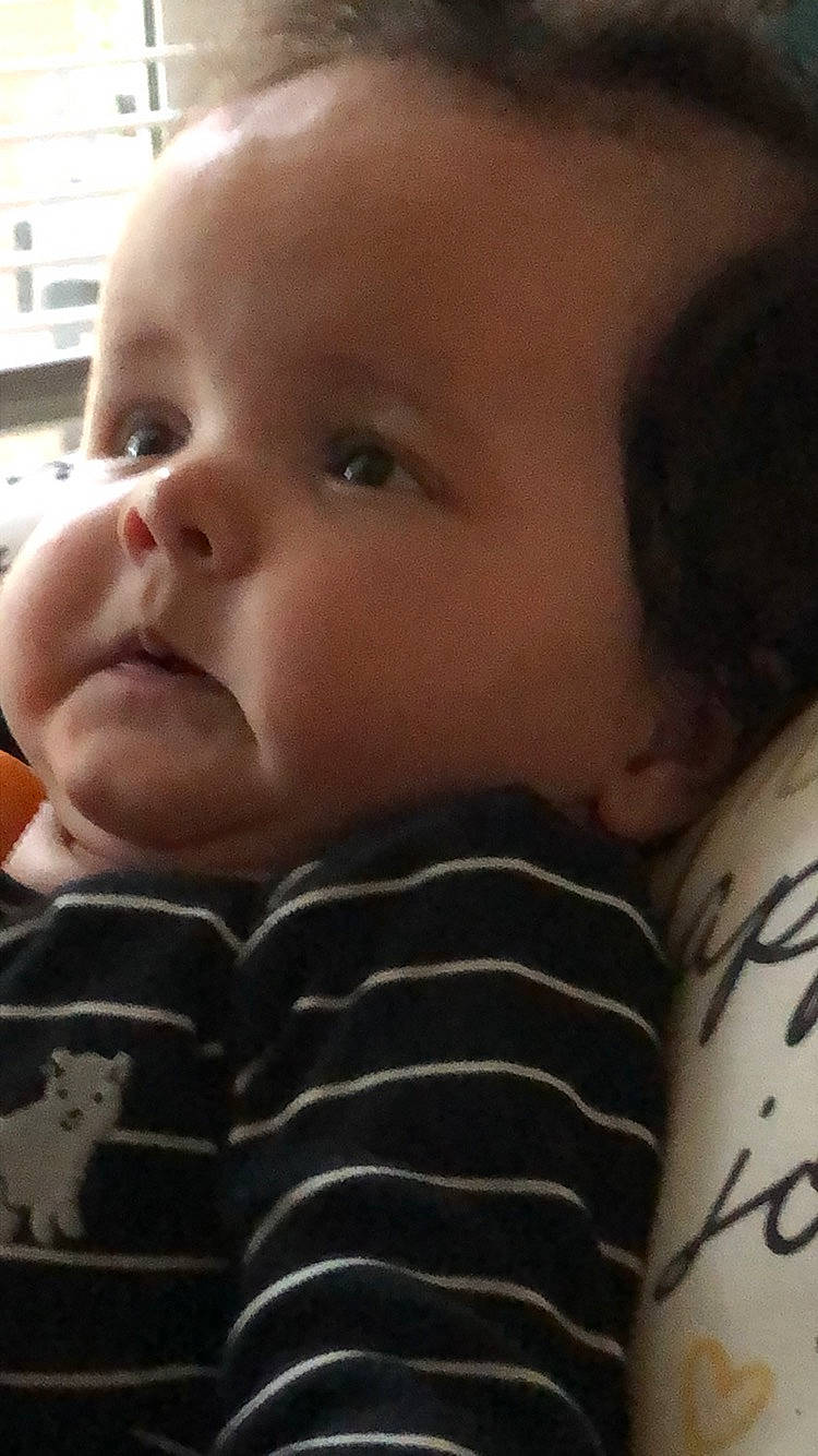 Calie is registered to the contest to win money with this photo: baby, beauty, cheek, child, chin, close_up, ear, eye, eyebrow, face, facial_expression, forehead, head, lip, mouth, nose, organ, person, skin, smile