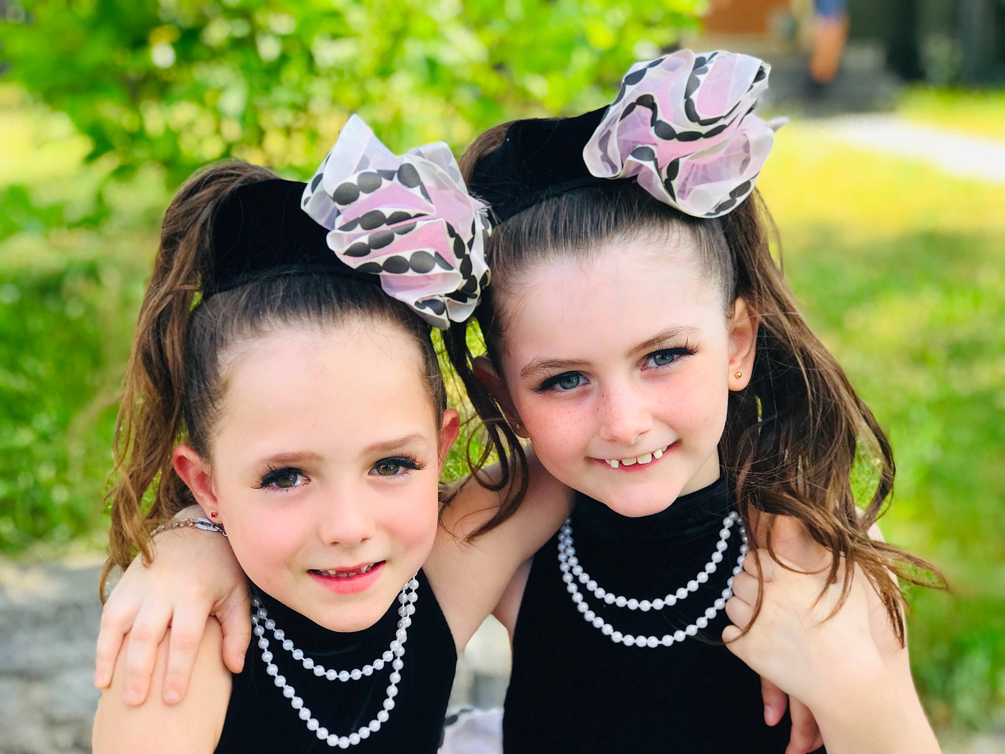 Aubrey joined the competition — help win amazing prizes! baby, child, crown, fashion_accessory, fun, hair_accessory, hat, head, headband, headgear, headpiece, joy, person, photography, pink, sibling, smile, toddler