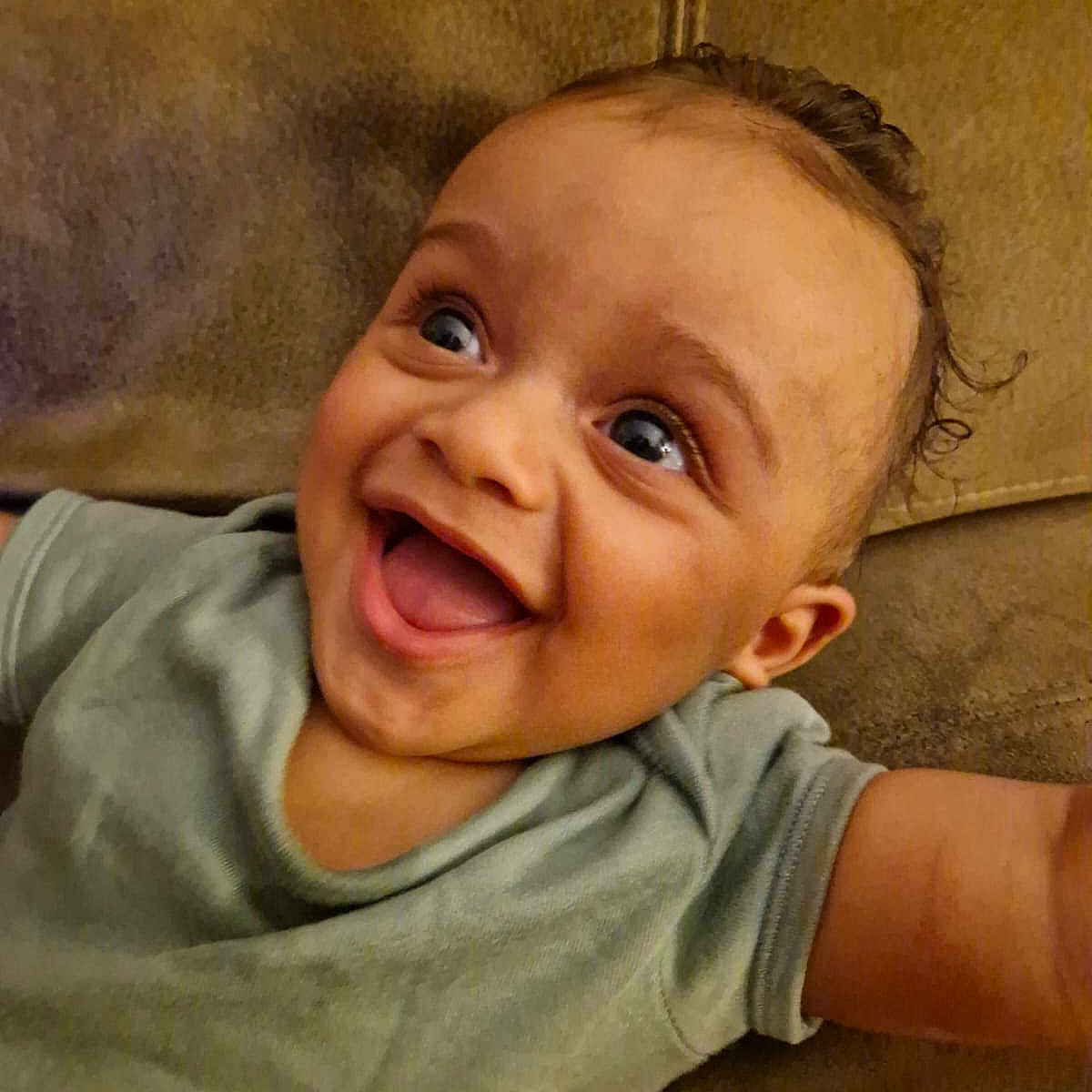 Brayden joined the competition — help win amazing prizes! baby, babylaughing, face, happy, head, laughing, person, photography, portrait, smile