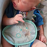 Curtis joined the competition — help win amazing prizes! baby, sleeping, infant, pacifier, onesie, harness, baby_seat, cushion, embroidery, hand, foot, face, skin, clothing, comfort, rest, child, cute, peaceful, indoor