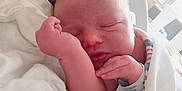 Curtis joined the competition — help win amazing prizes! newborn, baby, hospital, blanket, sleeping, infant, bed, resting, arm, face, hospital_bed, white, soft_light, person, patient, wrapped, cozy, healthcare, newborn_baby, peaceful