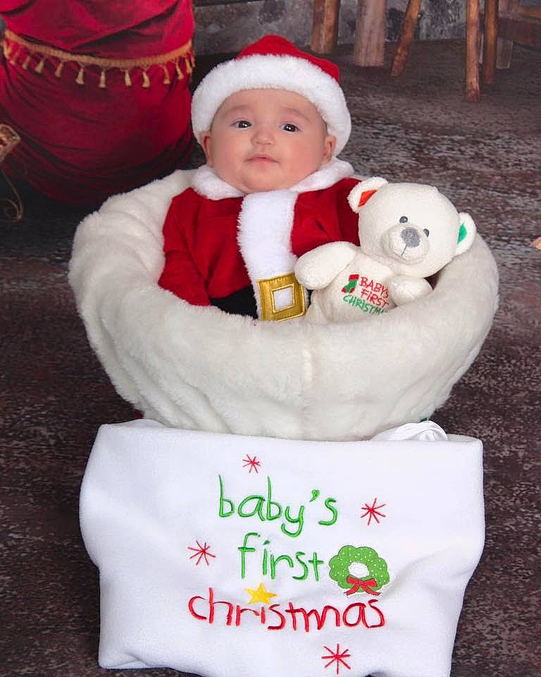 Jacob joined the competition — help win amazing prizes! baby, baby_products, baby_sleeping, baby_toddler_clothing, child, event, fur, green, happy, headwear, holiday, person, plush, red, sitting, smile, stuffed_toy, sweetness, teddy_bear, toddler