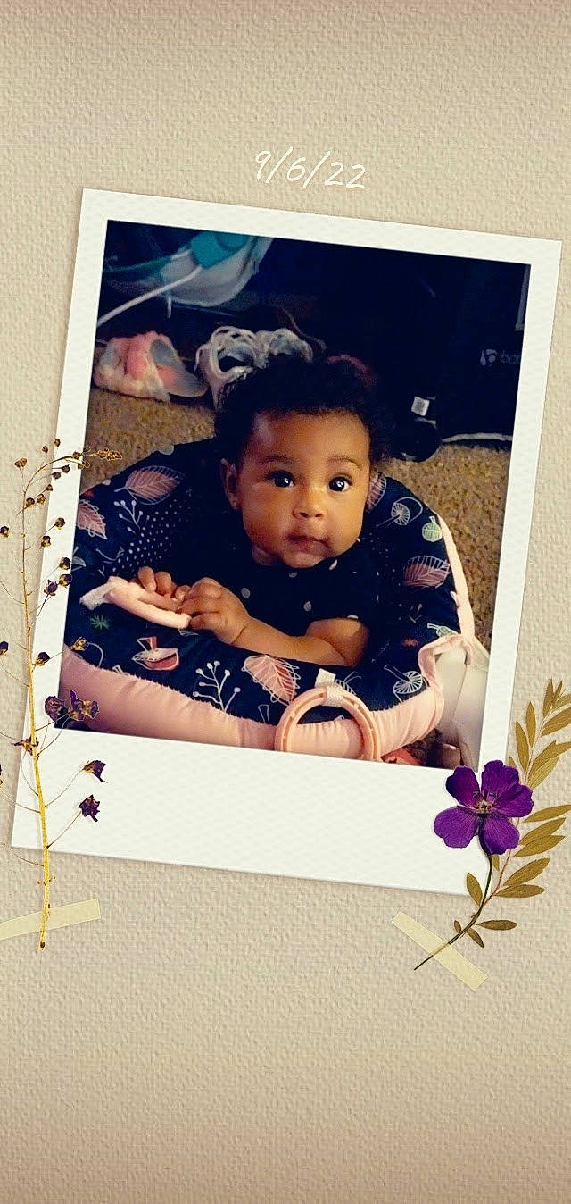 Elliana joined the competition — help win amazing prizes! art, baby, child, craft, facial_expression, flash_photography, happy, magenta, pattern, person, petal, photographic_paper, picture_frame, product, rectangle, room, square, stock_photography, toddler, vintage_clothing