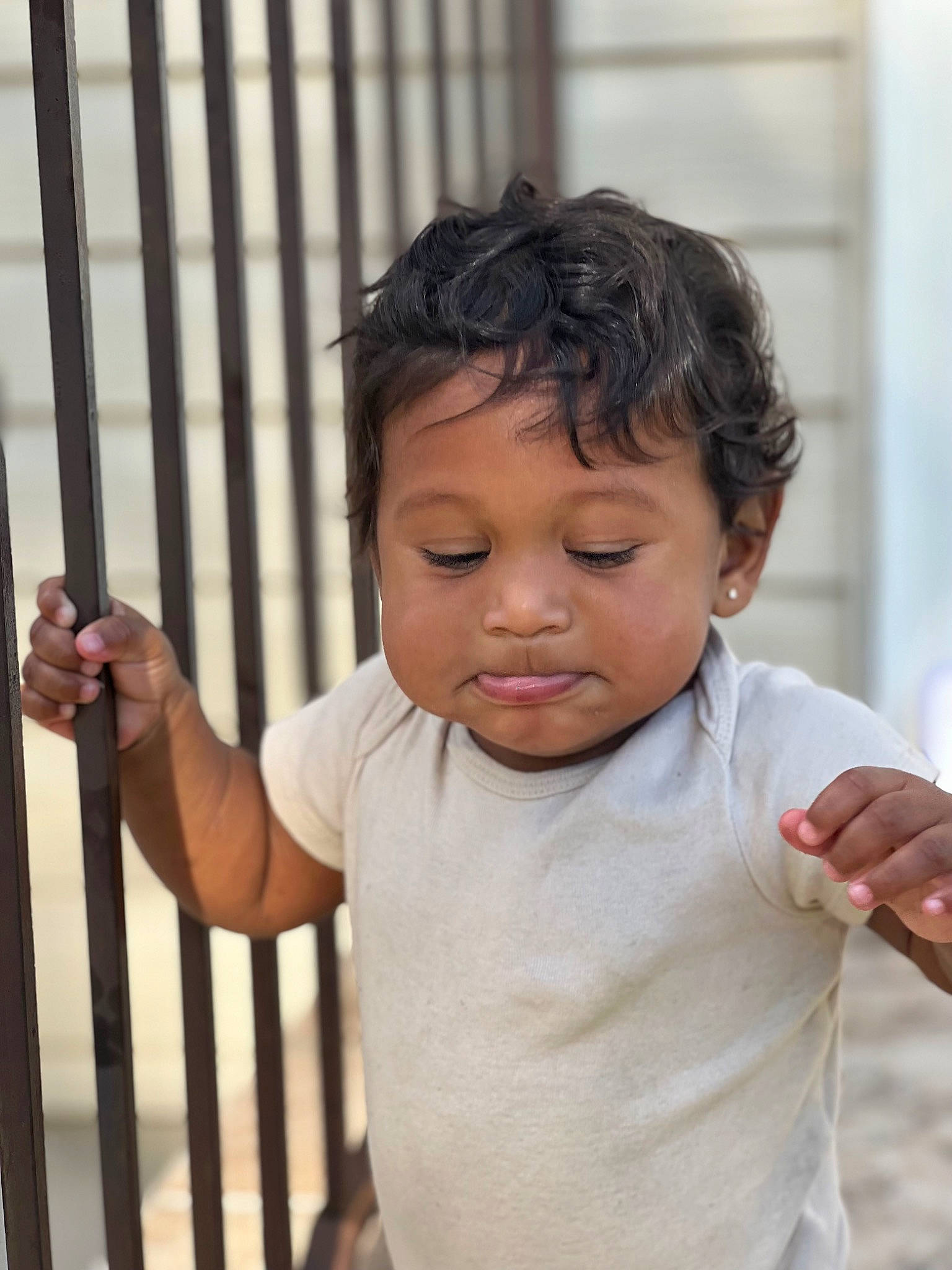 Santino joined the competition — help win amazing prizes! baby, baby_toddler_clothing, cheek, child, cradle, elbow, eyelash, fence, finger, gesture, hand, happy, lip, nose, person, skin, sleeve, thumb, toddler, window