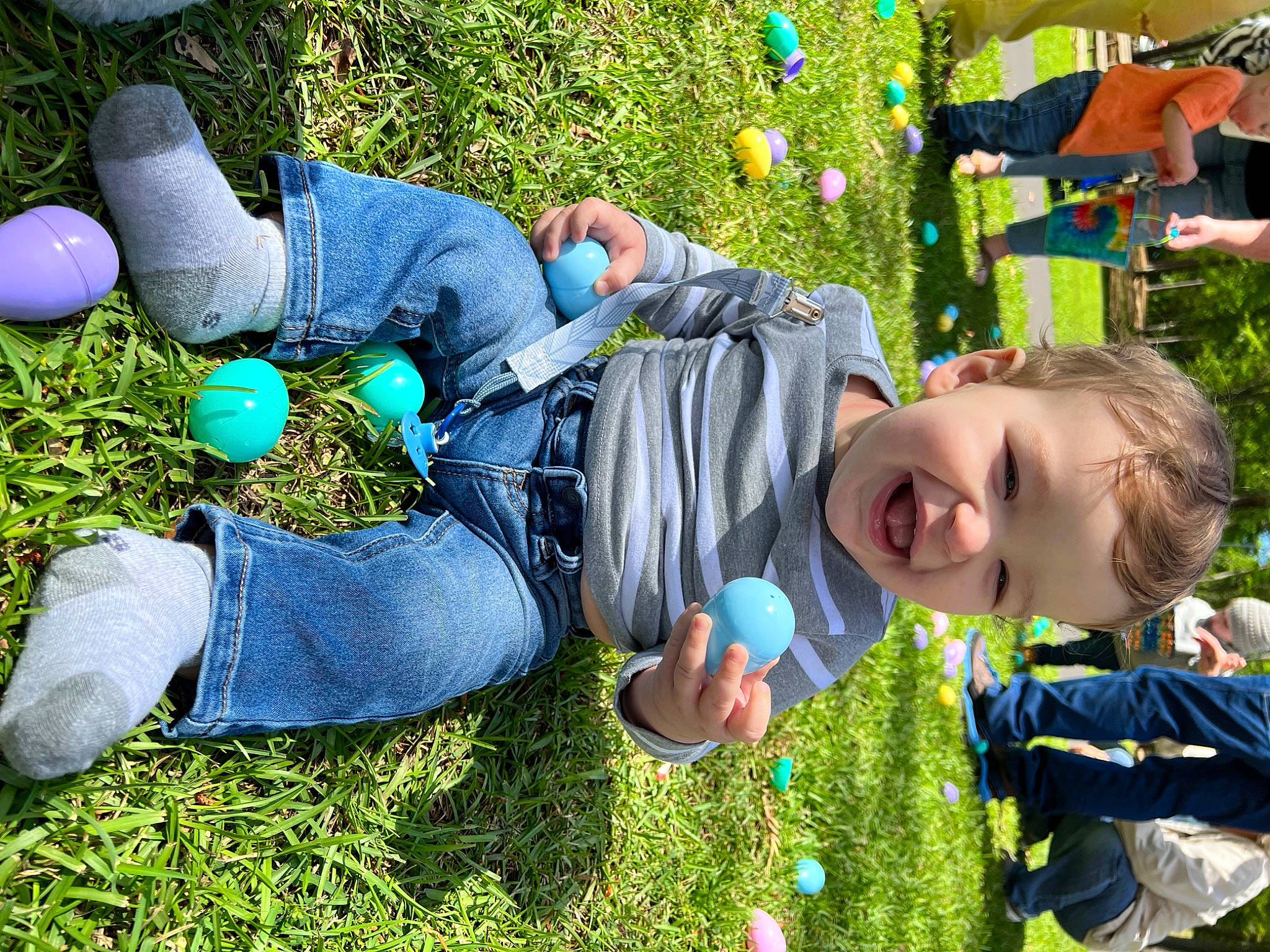 Cooper joined the competition — help win amazing prizes! adaptation, blue, child, electric_blue, fun, grass, grass_family, grassland, green, groundcover, happy, jeans, lawn, leaf, leisure, people_in_nature, person, plant, smile, social_group