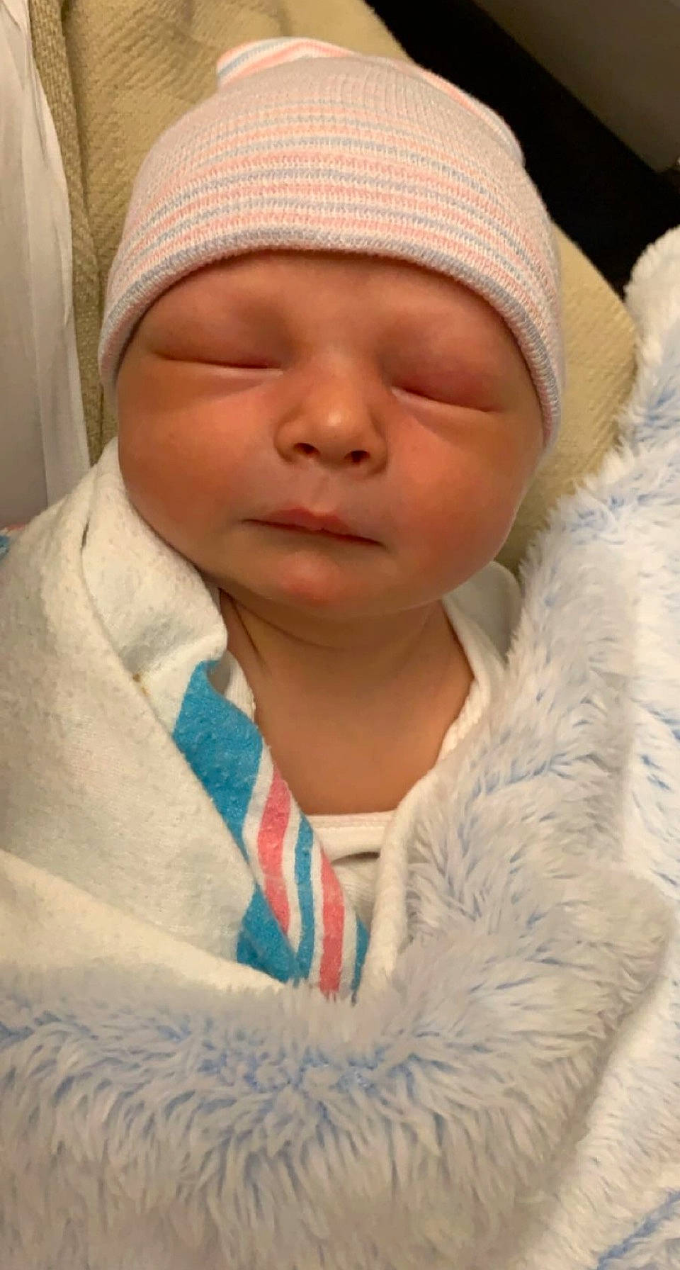 Braylon is registered to the contest to win money with this photo: baby, baby_sleeping, cap, cheek, chin, clothing, comfort, eye, eyebrow, facial_expression, headgear, headwear, lip, mammal, mouth, neck, nose, person, skin, sleeve