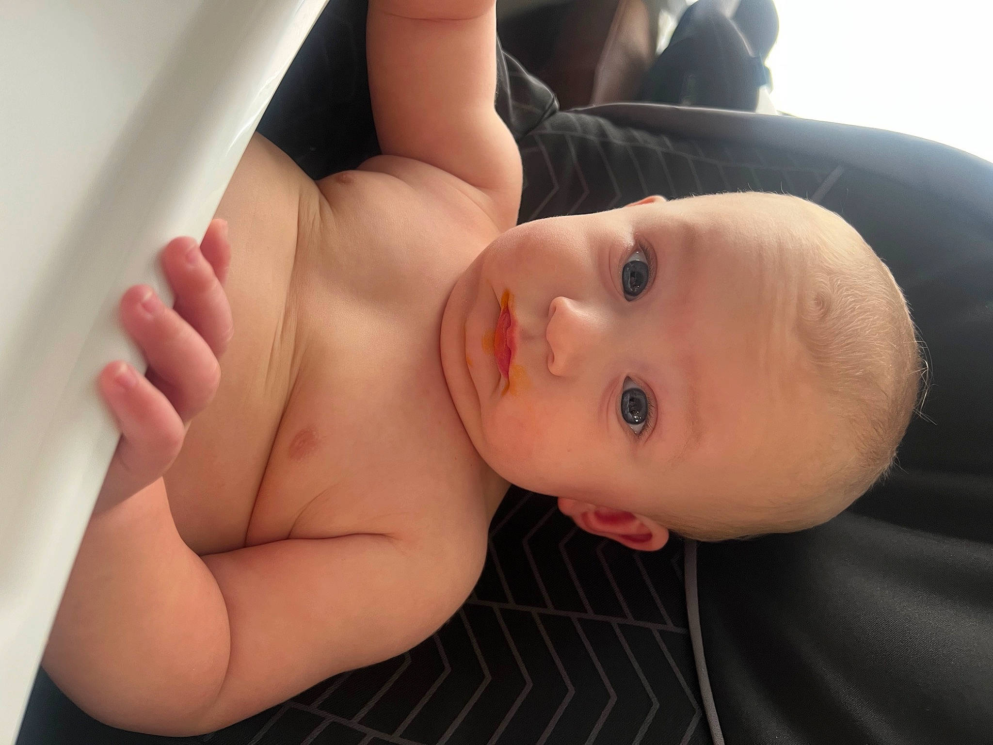 Bo joined the competition — help win amazing prizes! abdomen, baby, cheek, chest, child, chin, comfort, eye, eyebrow, eyelash, finger, gesture, hand, human_body, lip, nose, person, skin, stomach, thumb