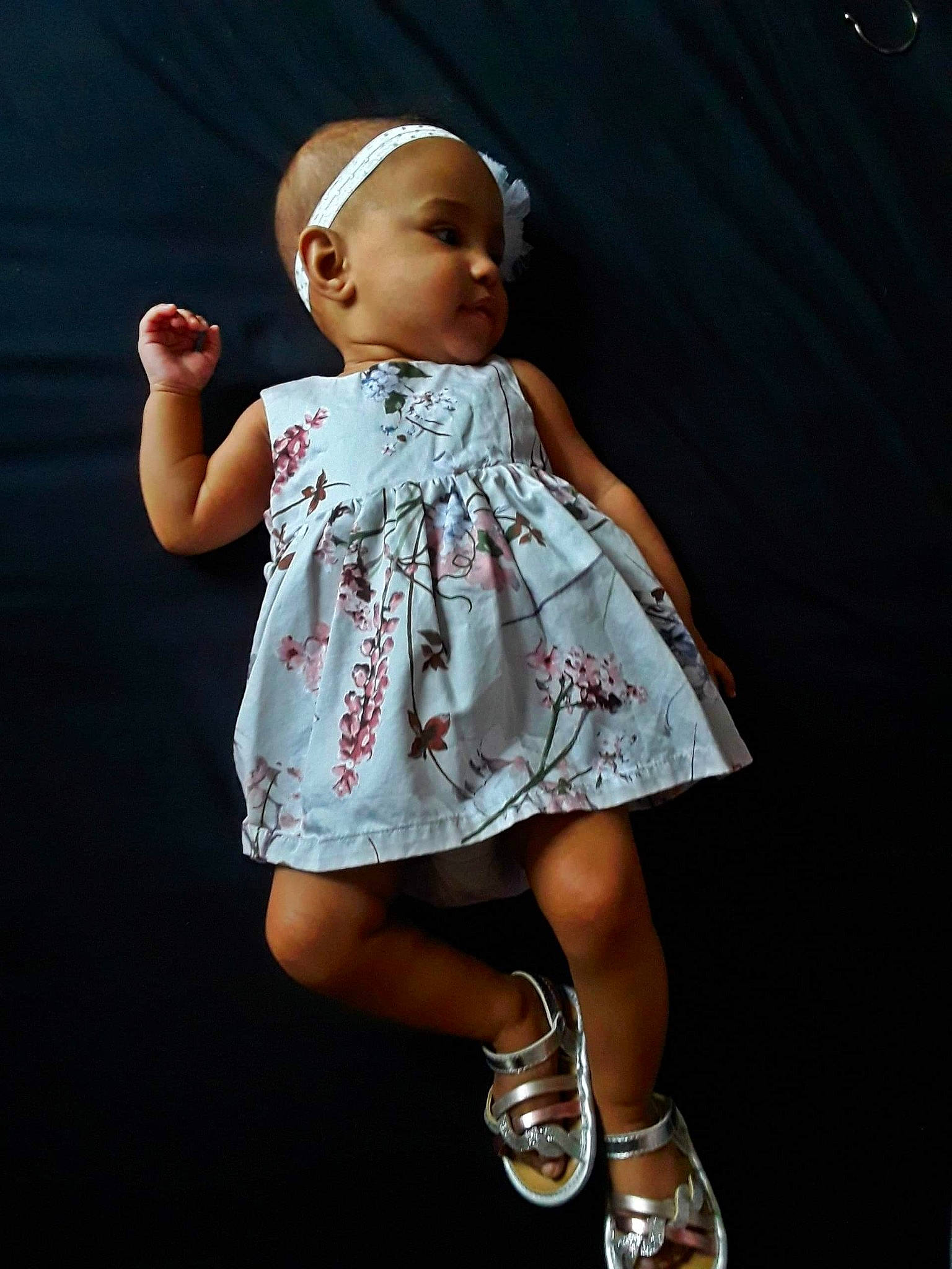 Damita joined the competition — help win amazing prizes! arm, baby, cheek, child, child_model, dress, footwear, fun, hand, headgear, joint, person, photo_shoot, photography, pink, shoe, skin, toddler, white