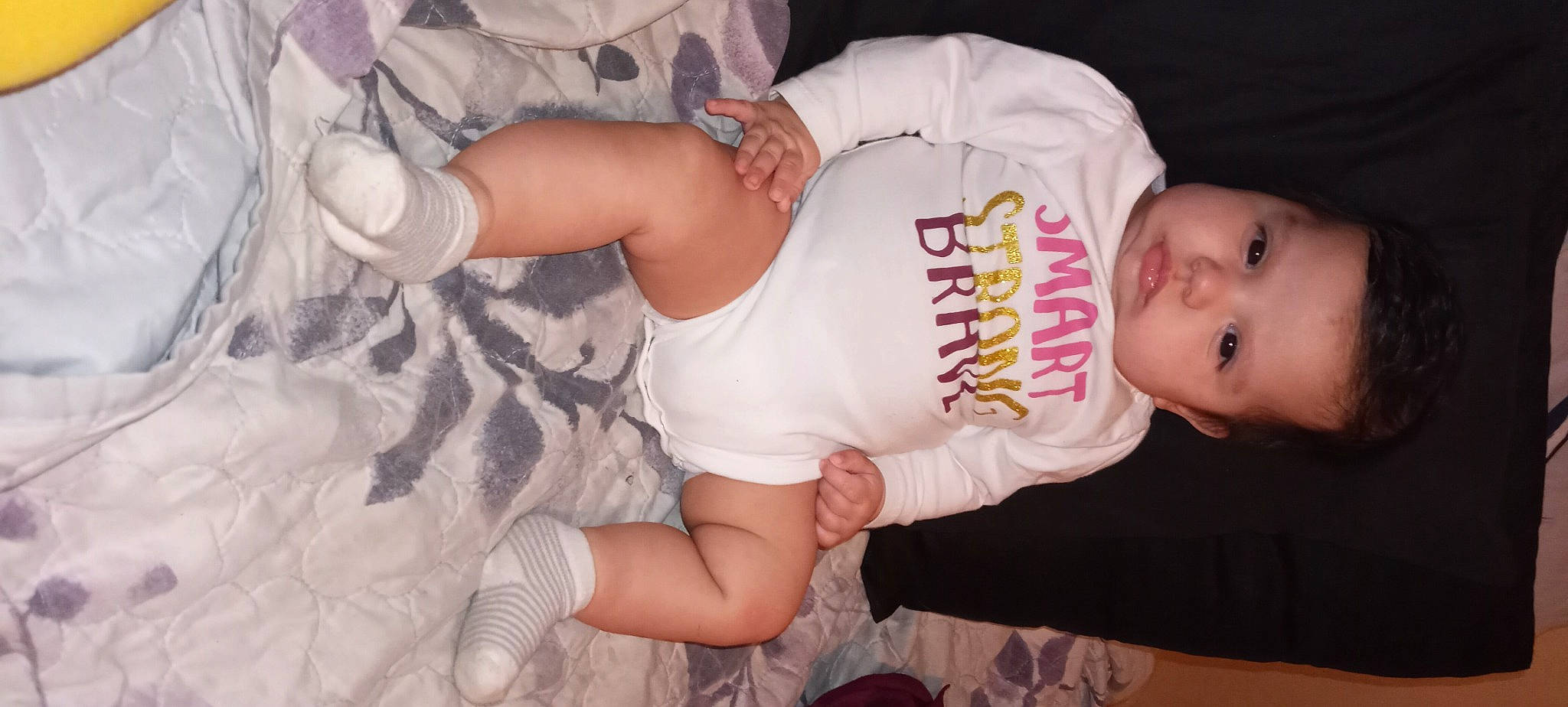 Allyson joined the competition — help win amazing prizes! arm, baby, baby_toddler_clothing, cheek, clothing, elbow, finger, gesture, hand, head, joint, knee, leg, mouth, person, skin, sleeve, thigh, thumb, toddler