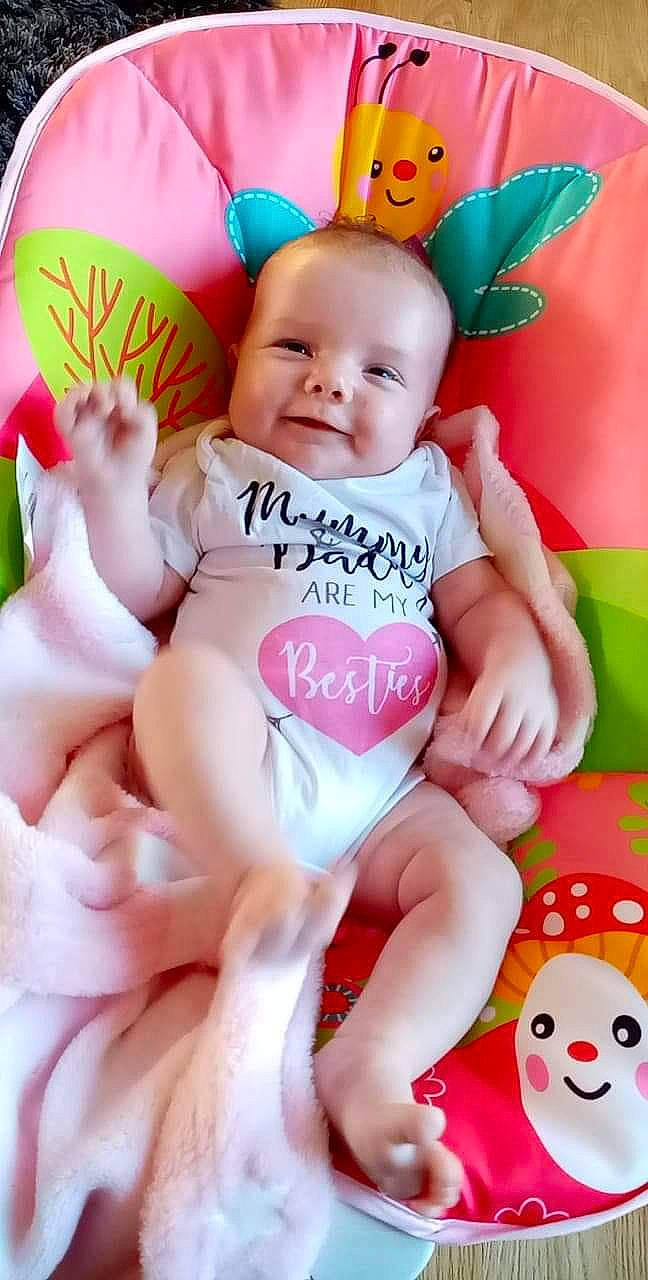 Amelia-grace joined the competition — help win amazing prizes! baby, baby_toddler_clothing, child, person, pink, stuffed_toy, toddler