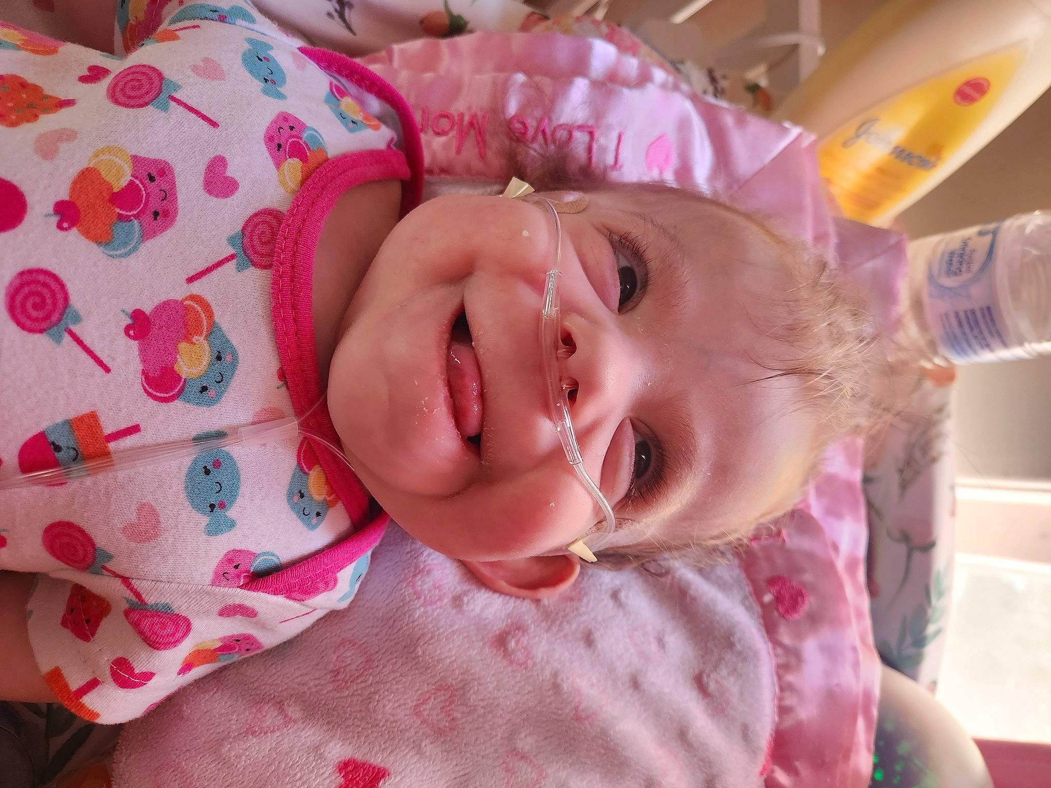 Nora joined the competition — help win amazing prizes! baby, baby_laughing, baby_toddler_clothing, cheek, child, chin, event, fun, happy, hat, human_body, iris, joy, lip, magenta, mouth, nose, person, pink, skin