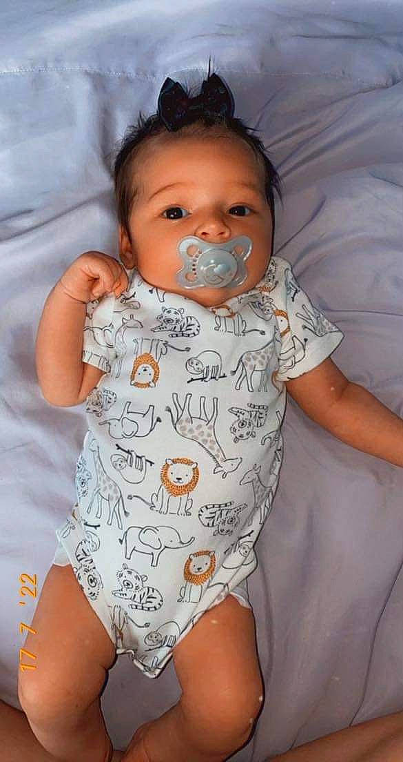 Blakelynn joined the competition — help win amazing prizes! arm, baby_toddler_clothing, cheek, eye, face, facial_expression, finger, hair, hairstyle, head, iris, lip, mouth, neck, nose, organ, person, product, skin, sleeve