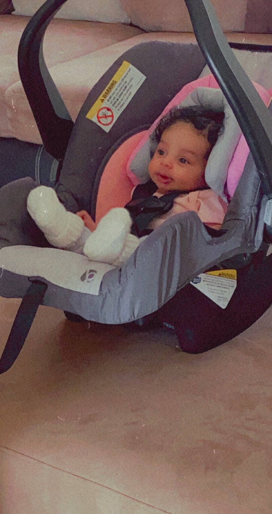 Kailee joined the competition — help win amazing prizes! auto_part, automotive_design, baby, baby_carriage, baby_products, baby_toddler_clothing, car, car_seat, comfort, face, head, lap, leg, motor_vehicle, person, tints_and_shades, tire, toddler, vehicle, wheel