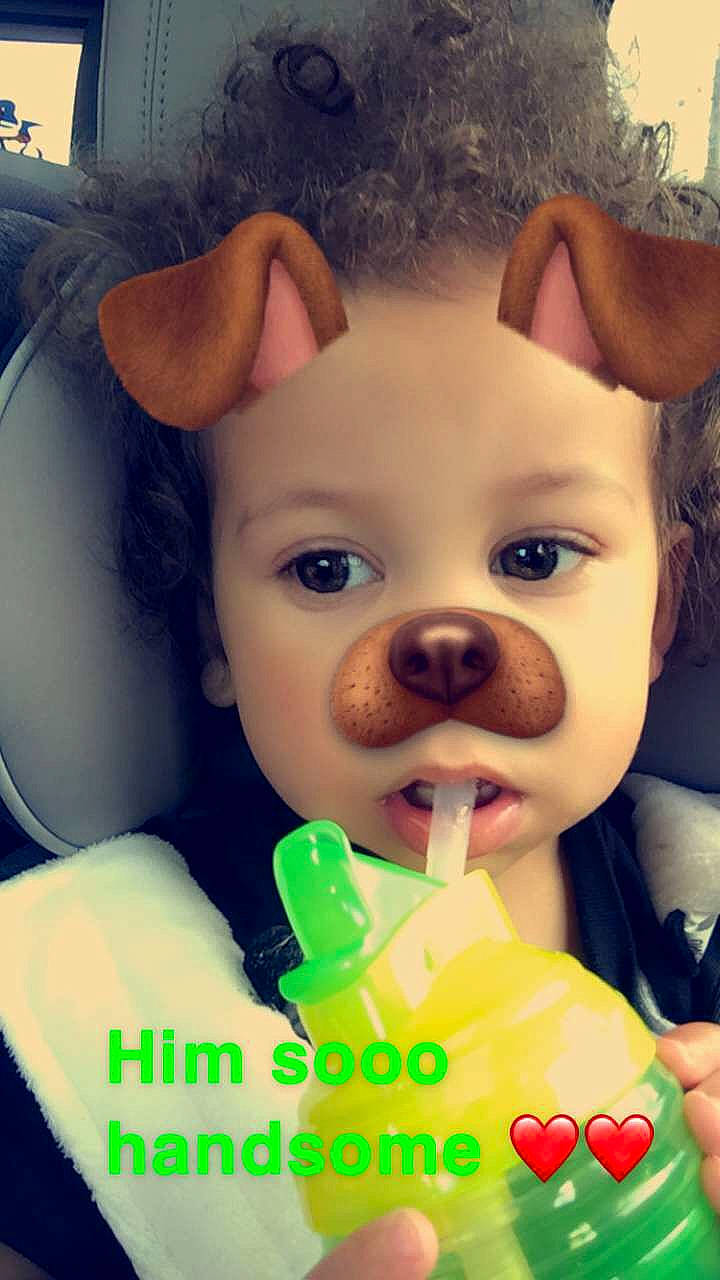 Kaeden joined the competition — help win amazing prizes! child, ear, head, nose, person, snout, toddler