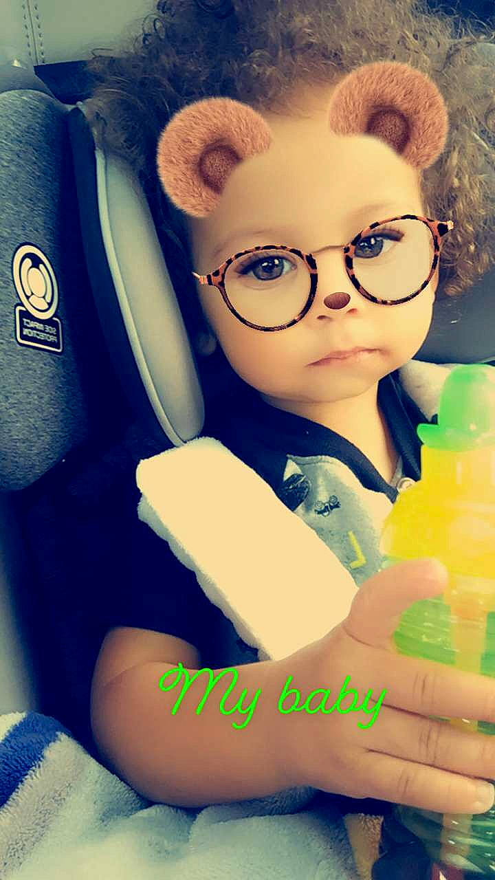 Kaeden is registered to the contest to win money with this photo: cool, ear, eyewear, glasses, person, toy, vision_care