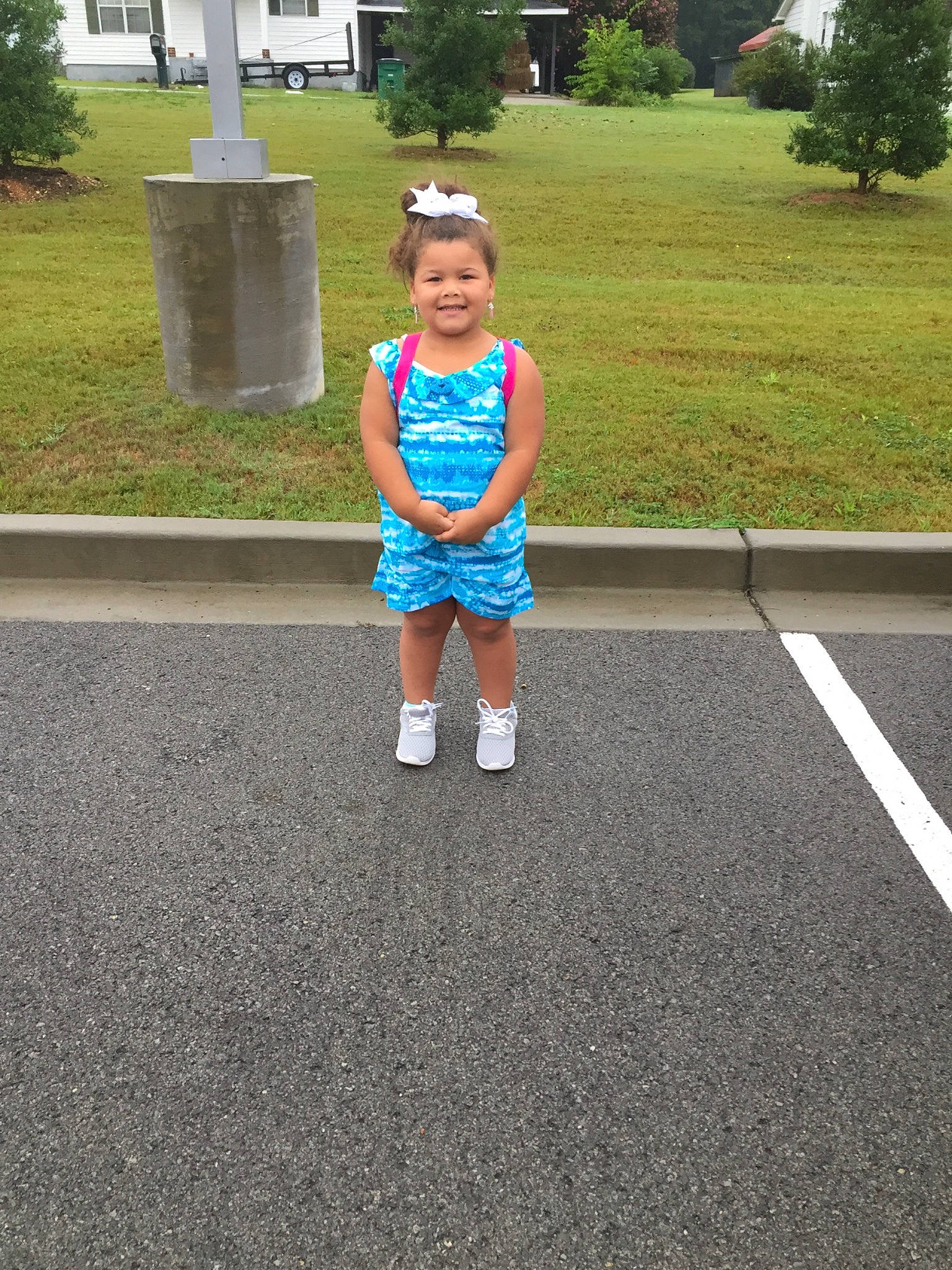 Cassidy joined the competition — help win amazing prizes! asphalt, child, fun, joy, person, play, recreation, summer, vacation