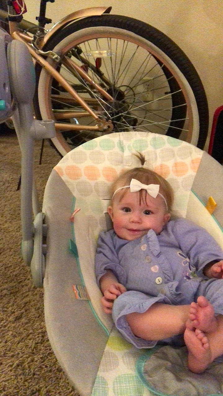 Kassidy is registered to the contest to win money with this photo: baby, baby_products, child, infant_bed, person, product