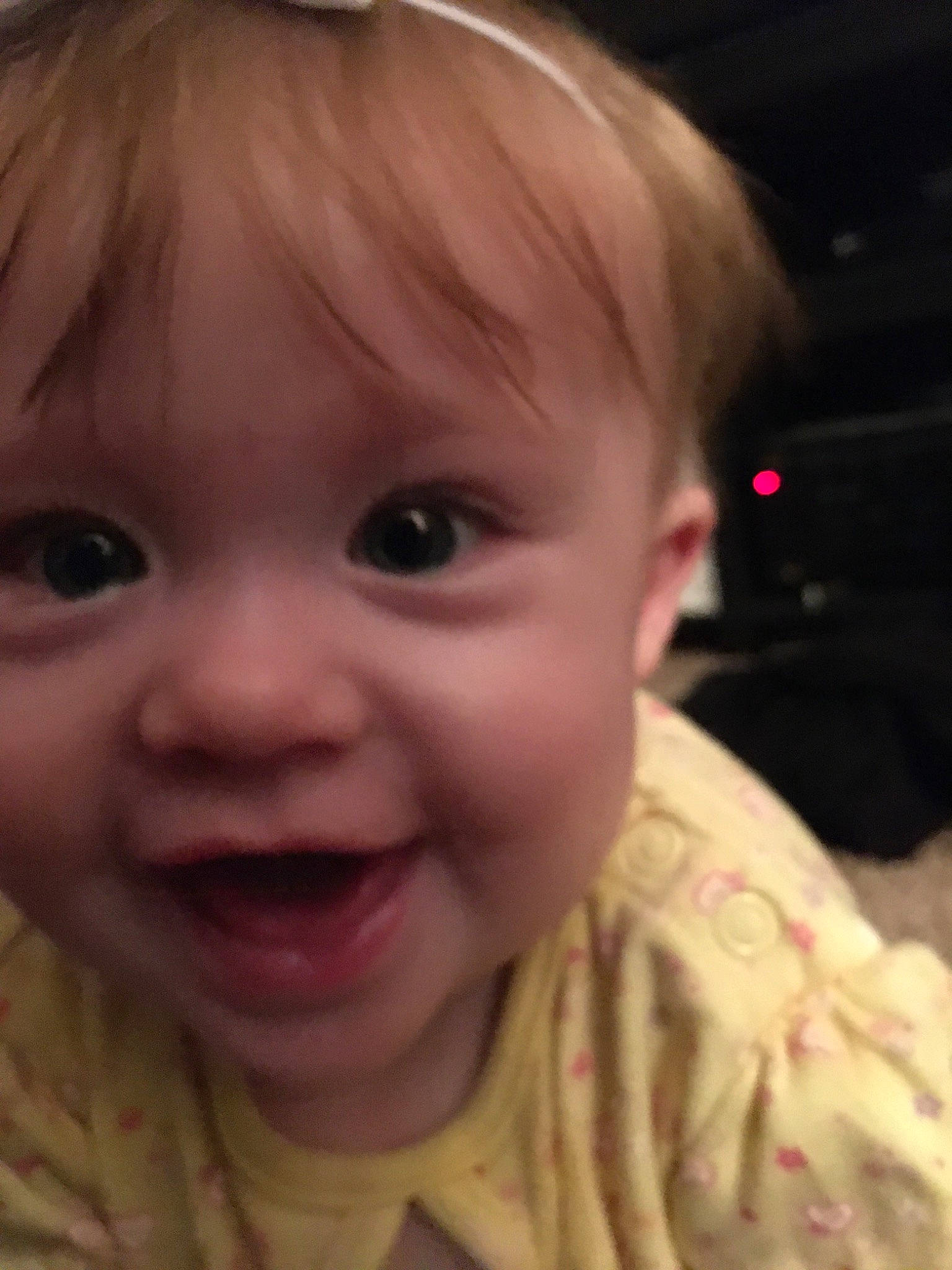 Kassidy is registered to the contest to win money with this photo: baby, blond, cheek, child, chin, close_up, ear, eye, eyebrow, face, facial_expression, forehead, hair, head, lip, mouth, nose, person, skin, smile