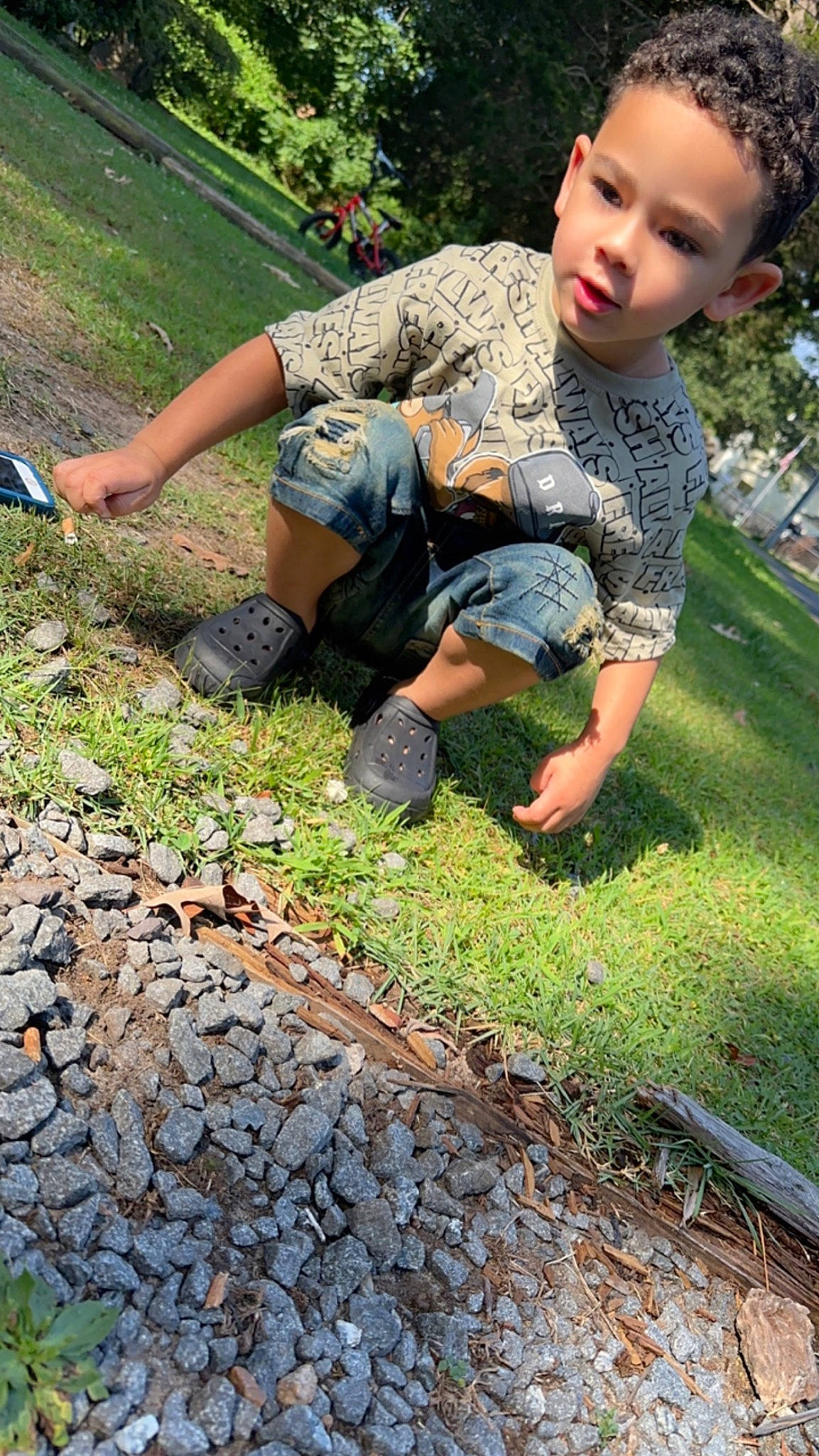 Gabriel joined the competition — help win amazing prizes! botany, grass, groundcover, happy, human_leg, landscape, lawn, leaf, leisure, people_in_nature, person, plant, recreation, road_surface, shoe, sidewalk, sneakers, soil, summer, toddler