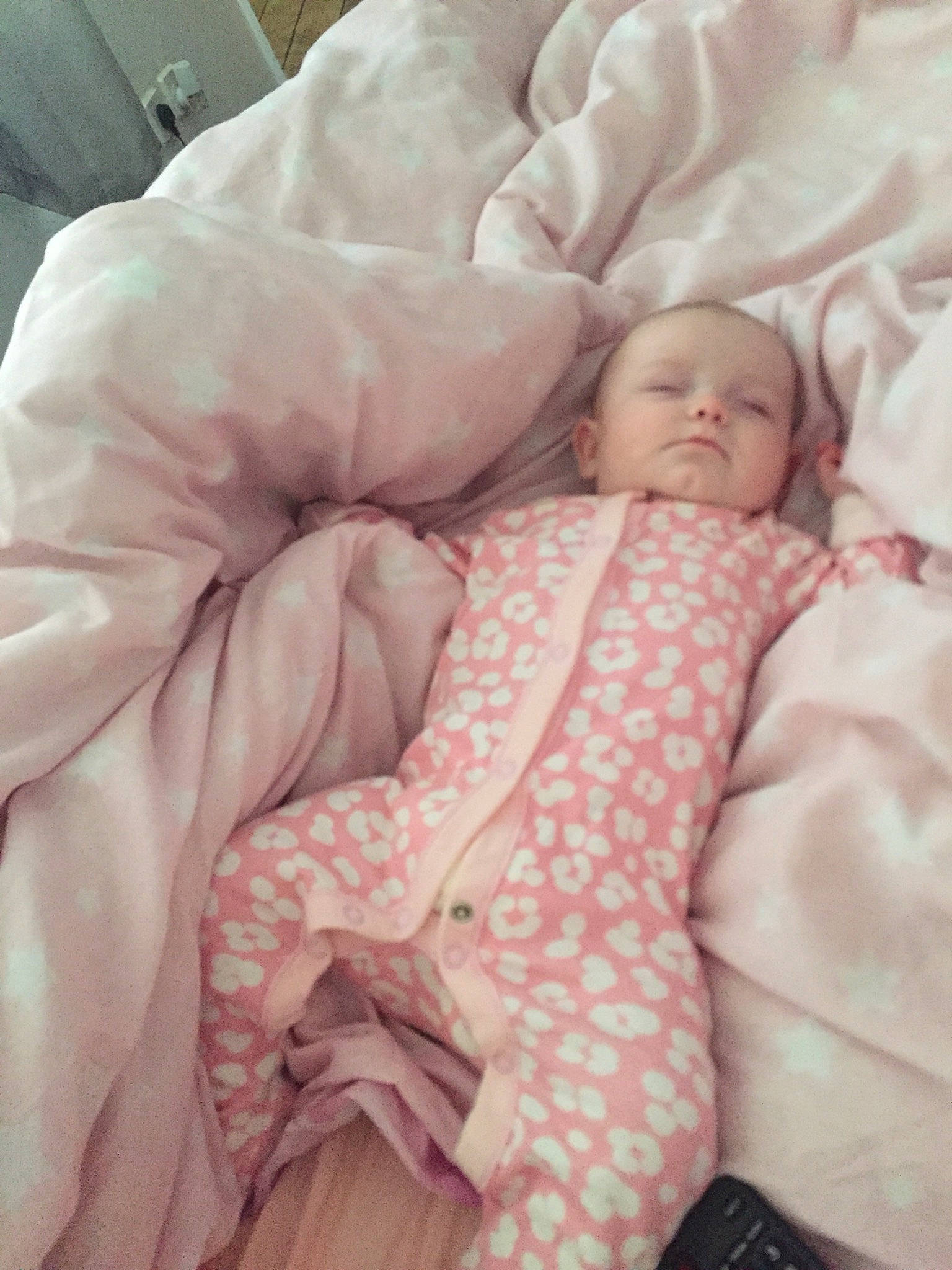 Lily-rose Turner joined the competition — help win amazing prizes! baby, baby_sleeping, bed_sheet, bedding, bedtime, birth, blanket, cheek, child, comfort, furniture, linens, nap, person, pink, skin, sleep, textile, toddler