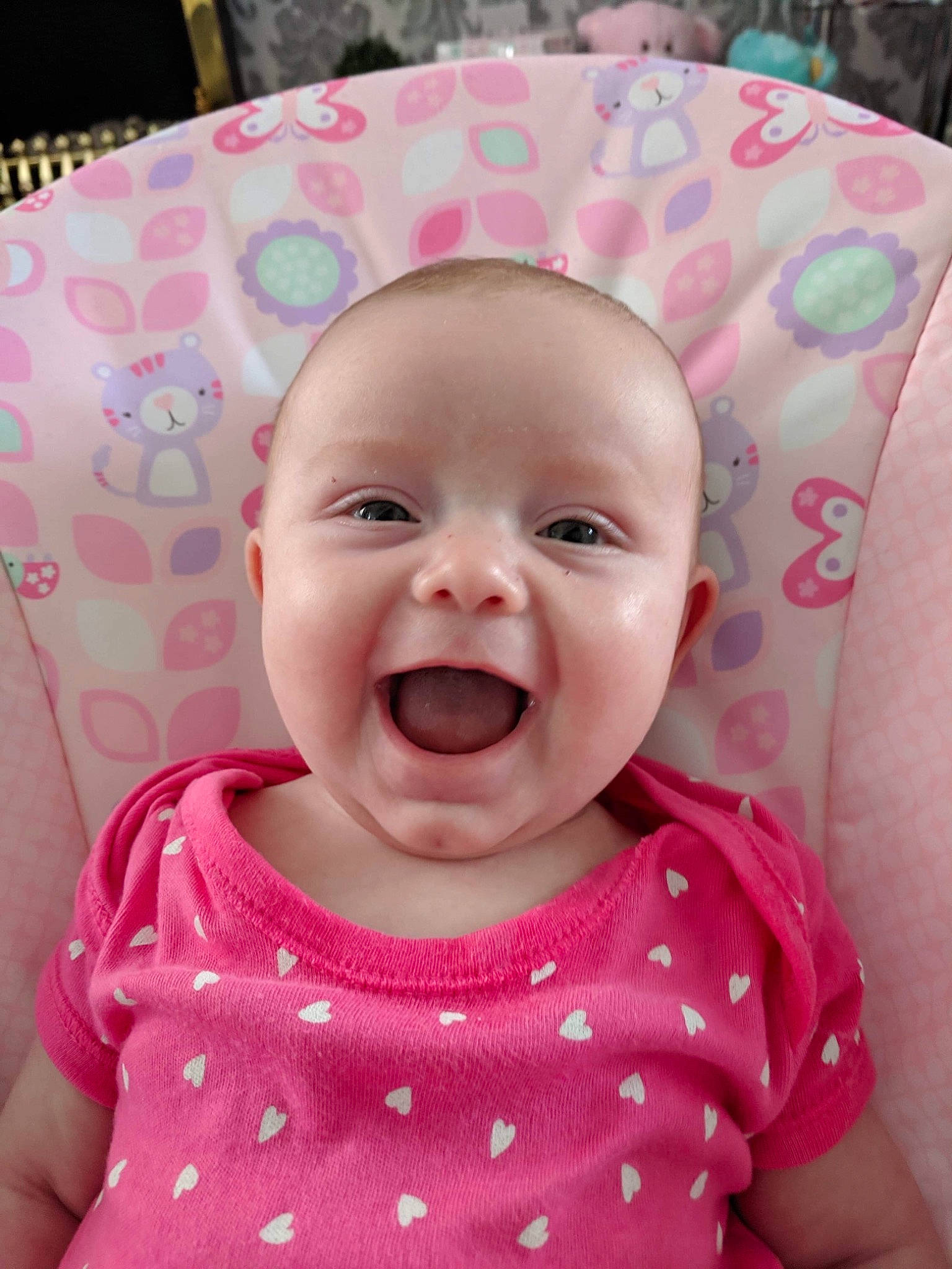 Lily-rose Turner joined the competition — help win amazing prizes! baby, baby_laughing, baby_making_funny_faces, cheek, child, face, facial_expression, head, lip, mouth, person, pink, skin, smile, toddler, tongue